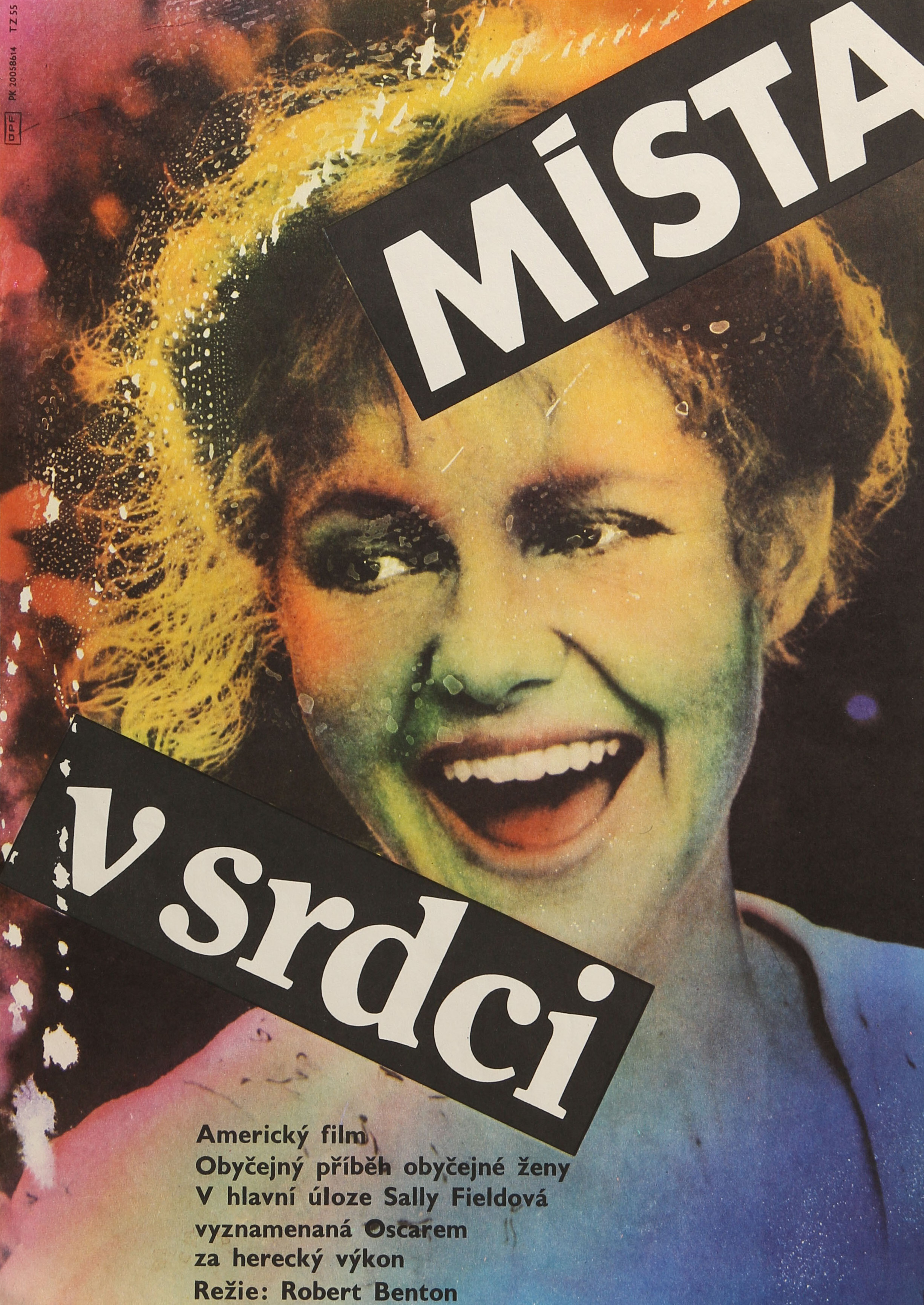 Места в сердце (Places in the Heart, 1984), режиссёр Роберт Бентон, чехословацкий постер к фильму, 1984 год