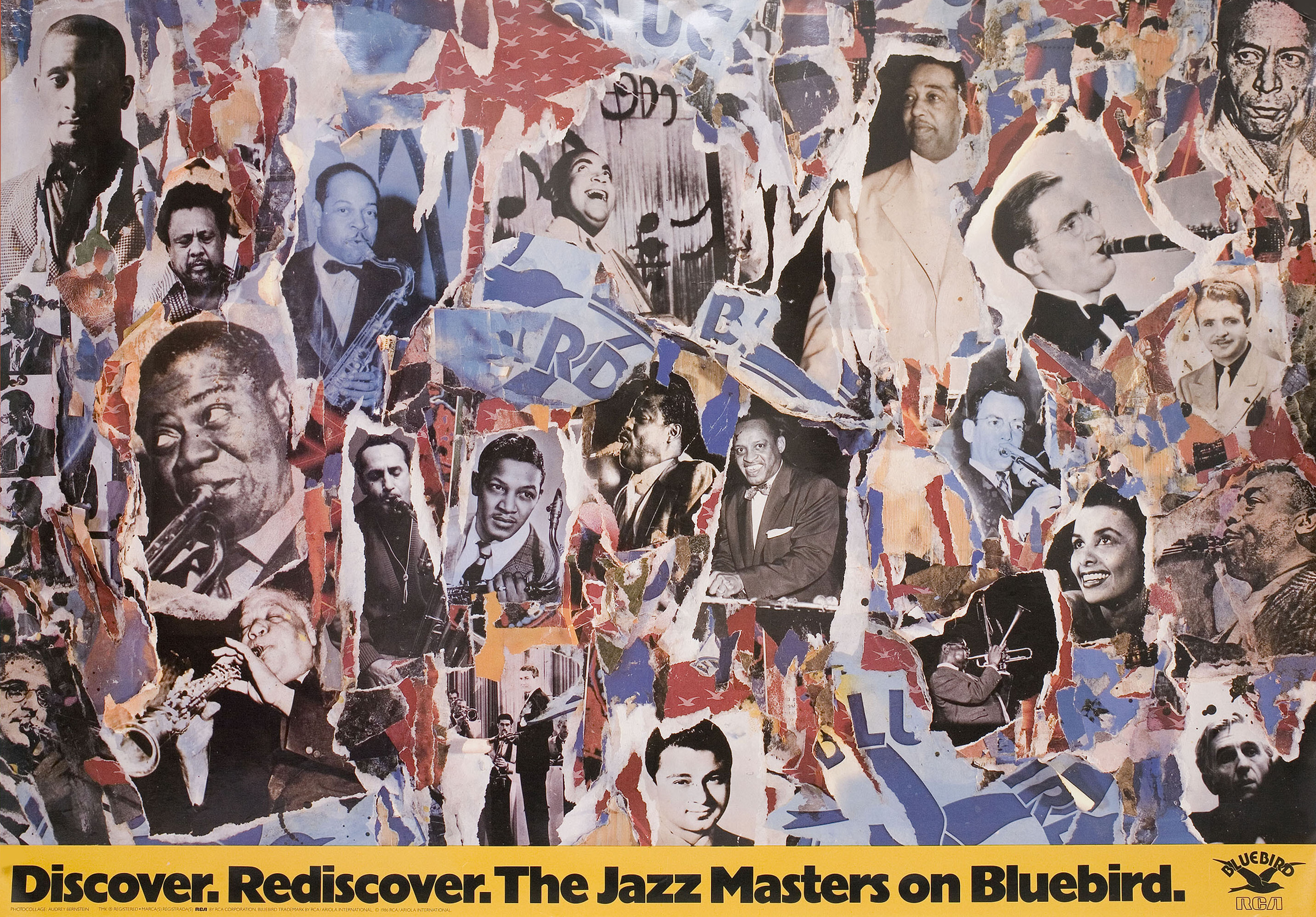 Мастера джаза на Bluebird, постер, 1986 год