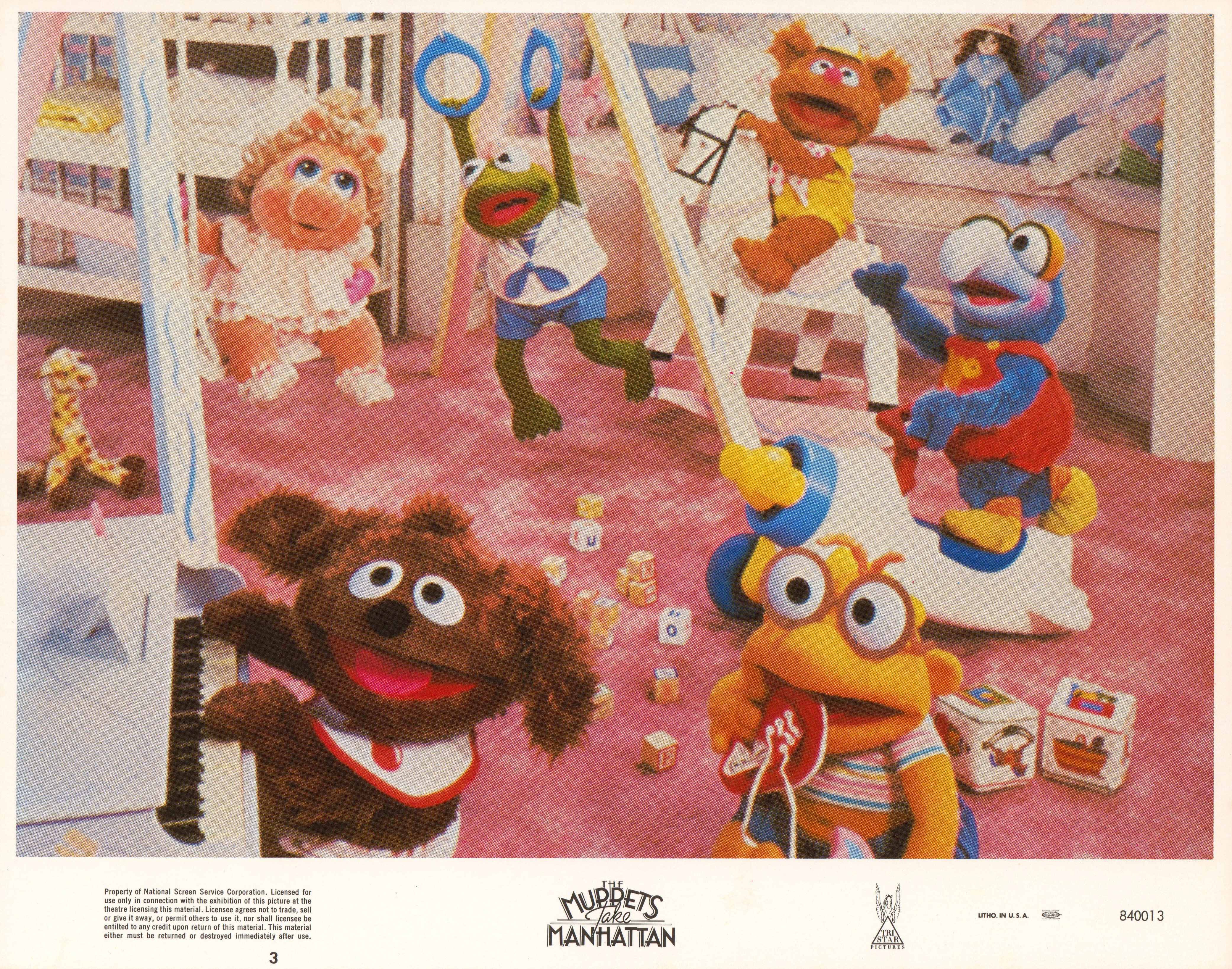 Маппеты на Манхэттене (The Muppets Take Manhattan, 1984), режиссёр Фрэнк Оз, американский постер к фильму, 1984 год (7)