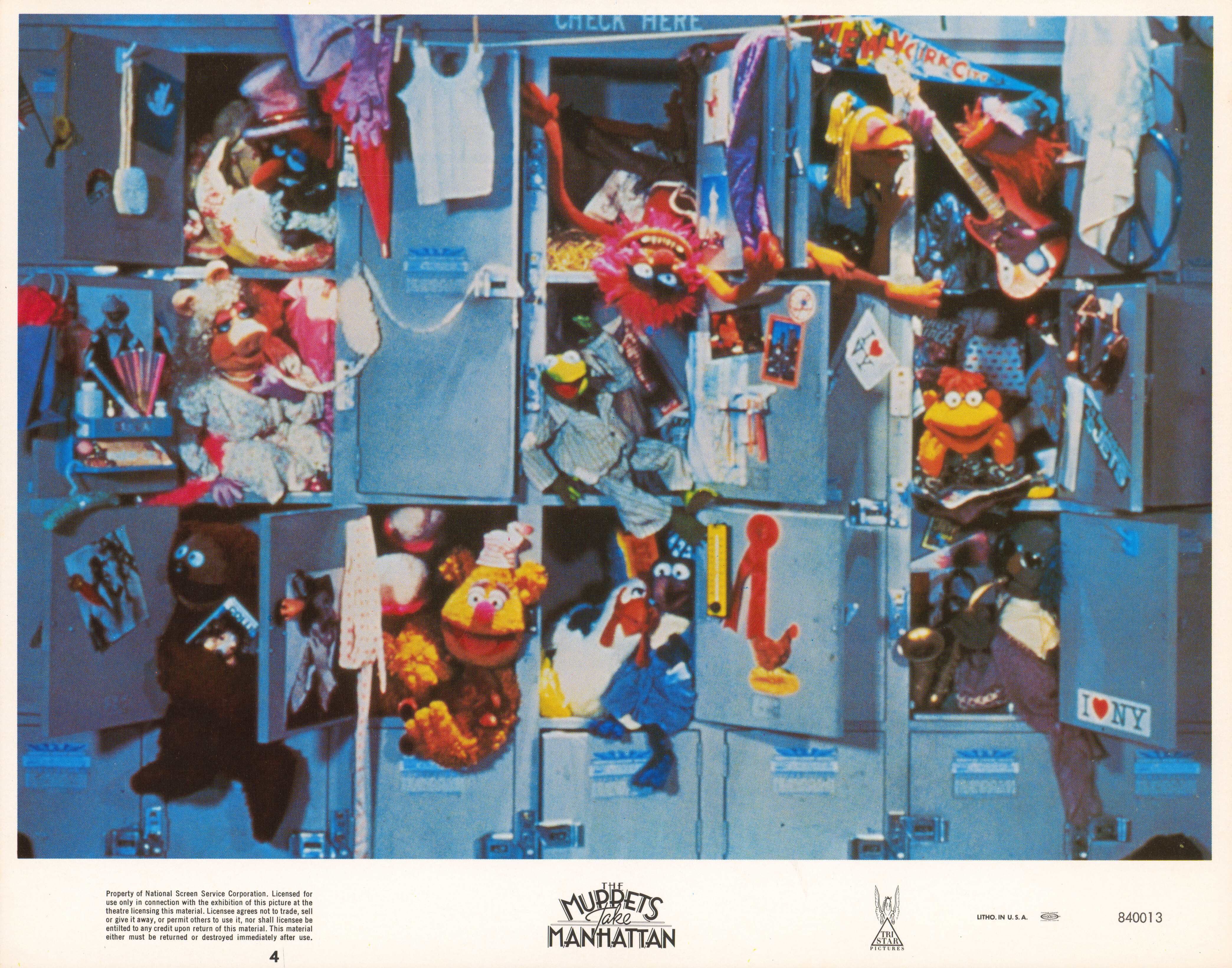 Маппеты на Манхэттене (The Muppets Take Manhattan, 1984), режиссёр Фрэнк Оз, американский постер к фильму, 1984 год (6)