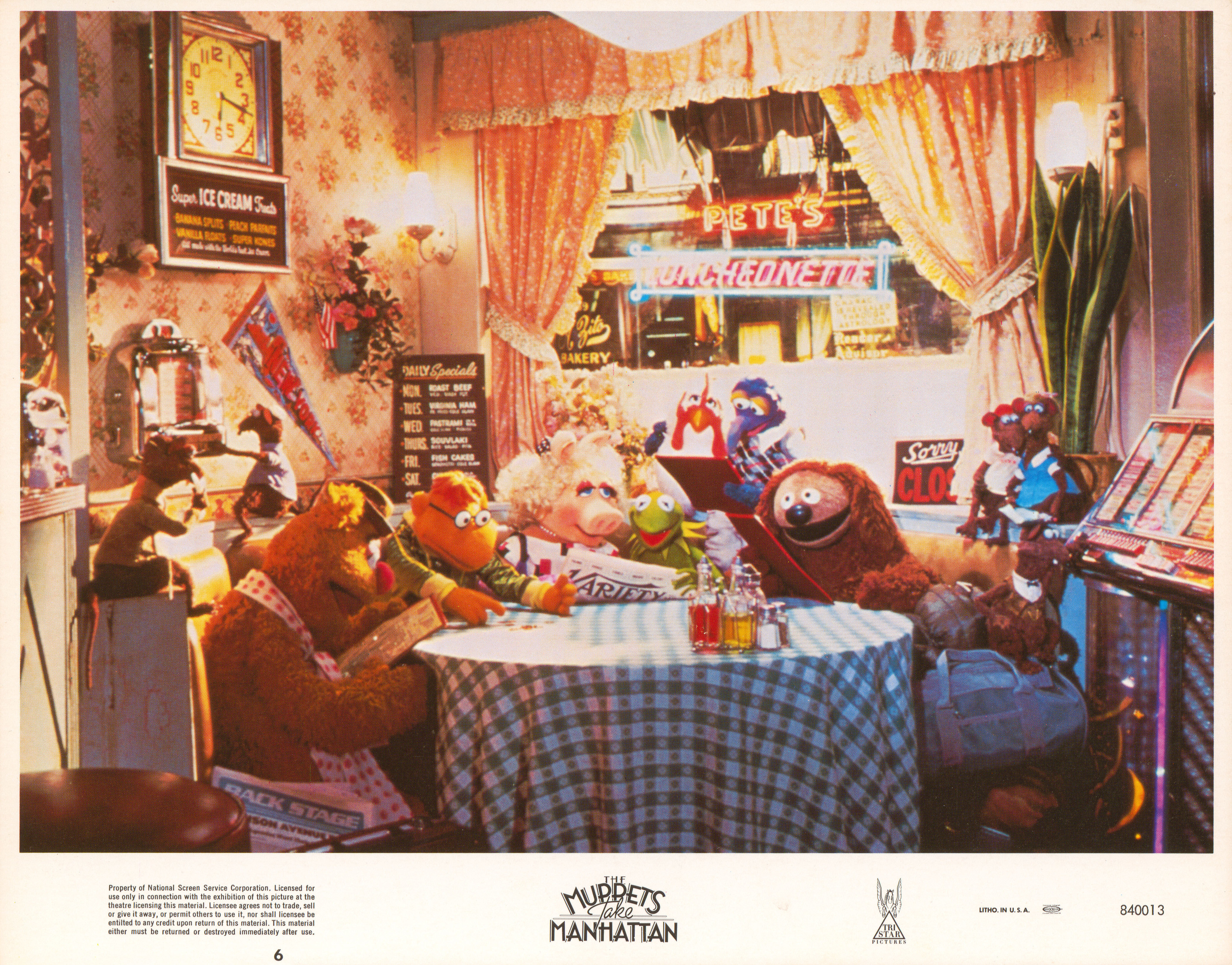 Маппеты на Манхэттене (The Muppets Take Manhattan, 1984), режиссёр Фрэнк Оз, американский постер к фильму, 1984 год (5)