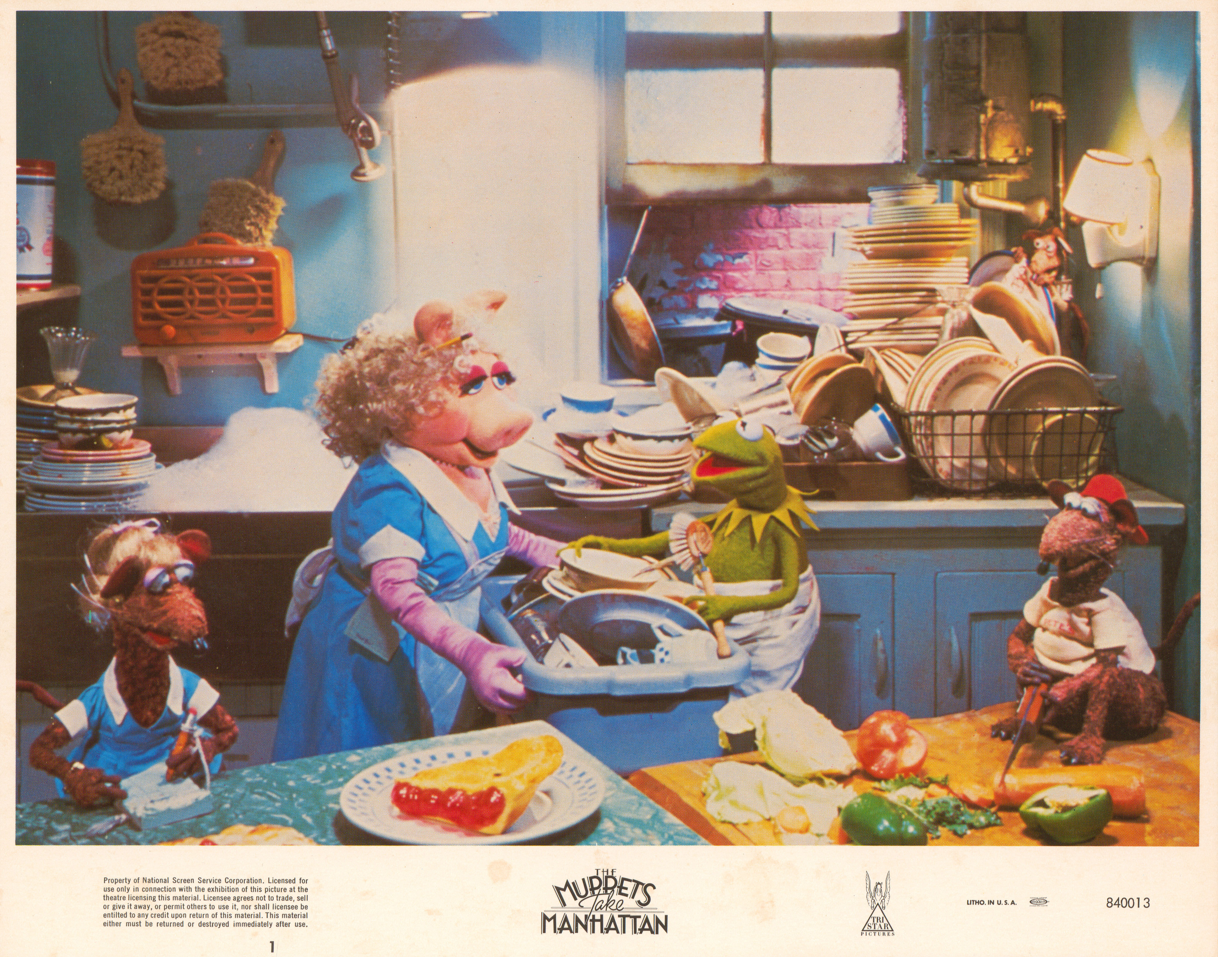 Маппеты на Манхэттене (The Muppets Take Manhattan, 1984), режиссёр Фрэнк Оз, американский постер к фильму, 1984 год (4)