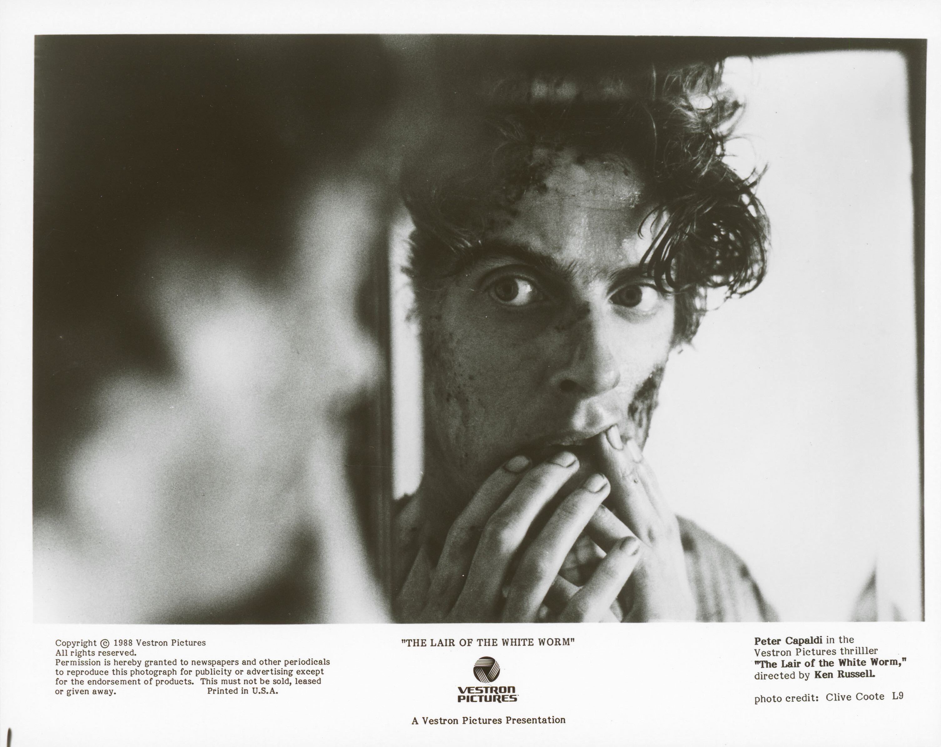 Логово белого червя (The Lair of the White Worm, 1988), режиссёр Кен Рассел, американский постер к фильму, 1988 год (4)