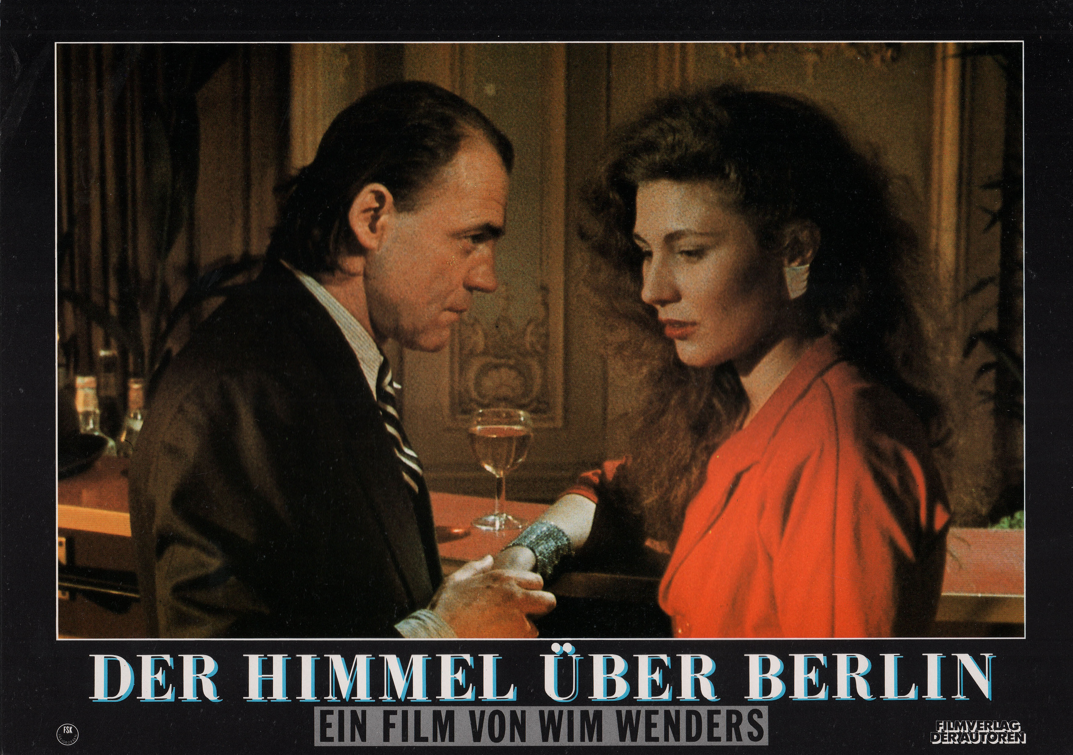Небо над Берлином (Wings of Desire, 1987), режиссёр Вим Вендерс, немецкий (ФРГ) постер к фильму, 1988 год (3)