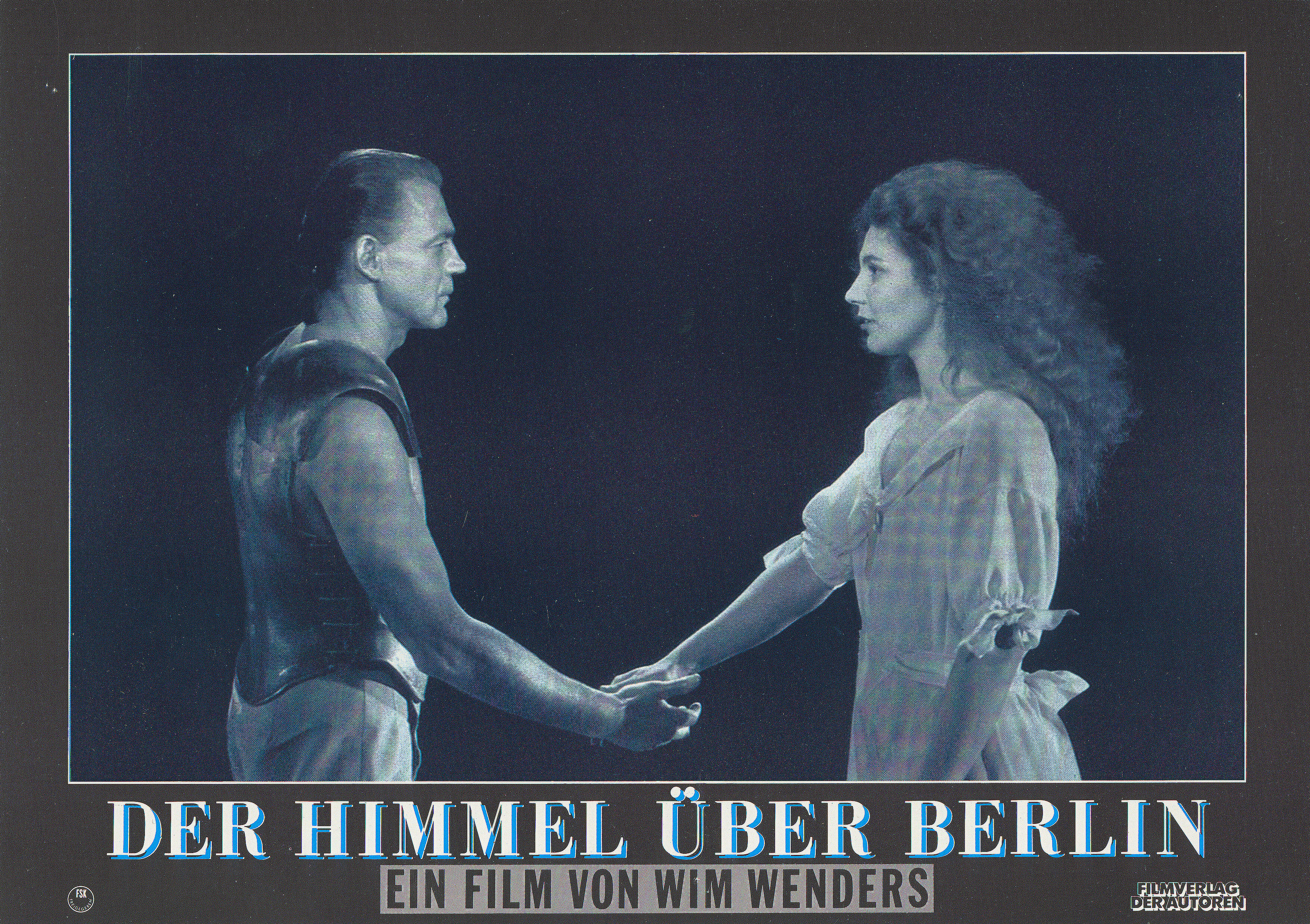 Небо над Берлином (Wings of Desire, 1987), режиссёр Вим Вендерс, немецкий (ФРГ) постер к фильму, 1988 год (2)