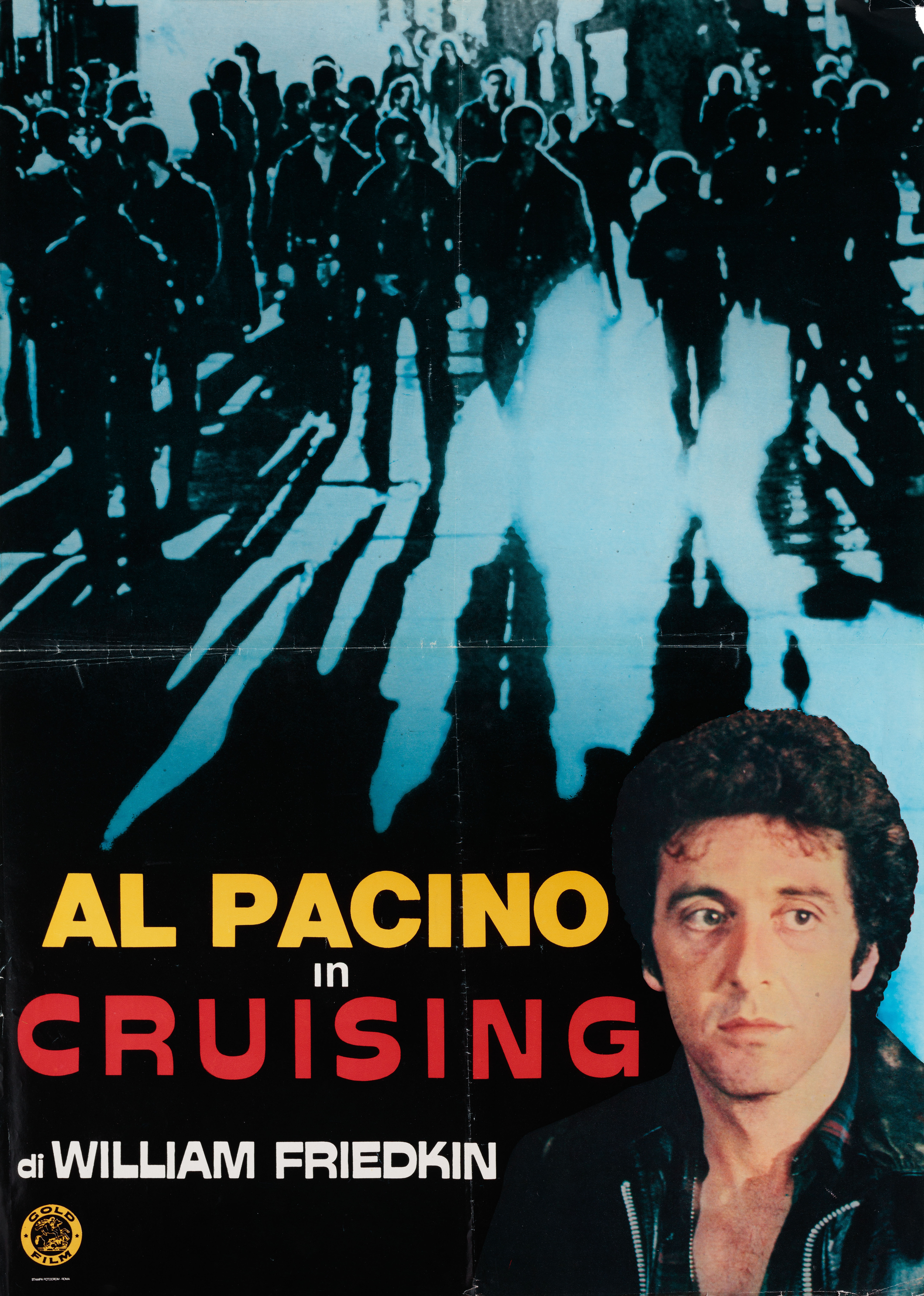 Разыскивающий (Cruising, 1980), режиссёр Уильям Фридкин, итальянский постер к фильму, 1980 год