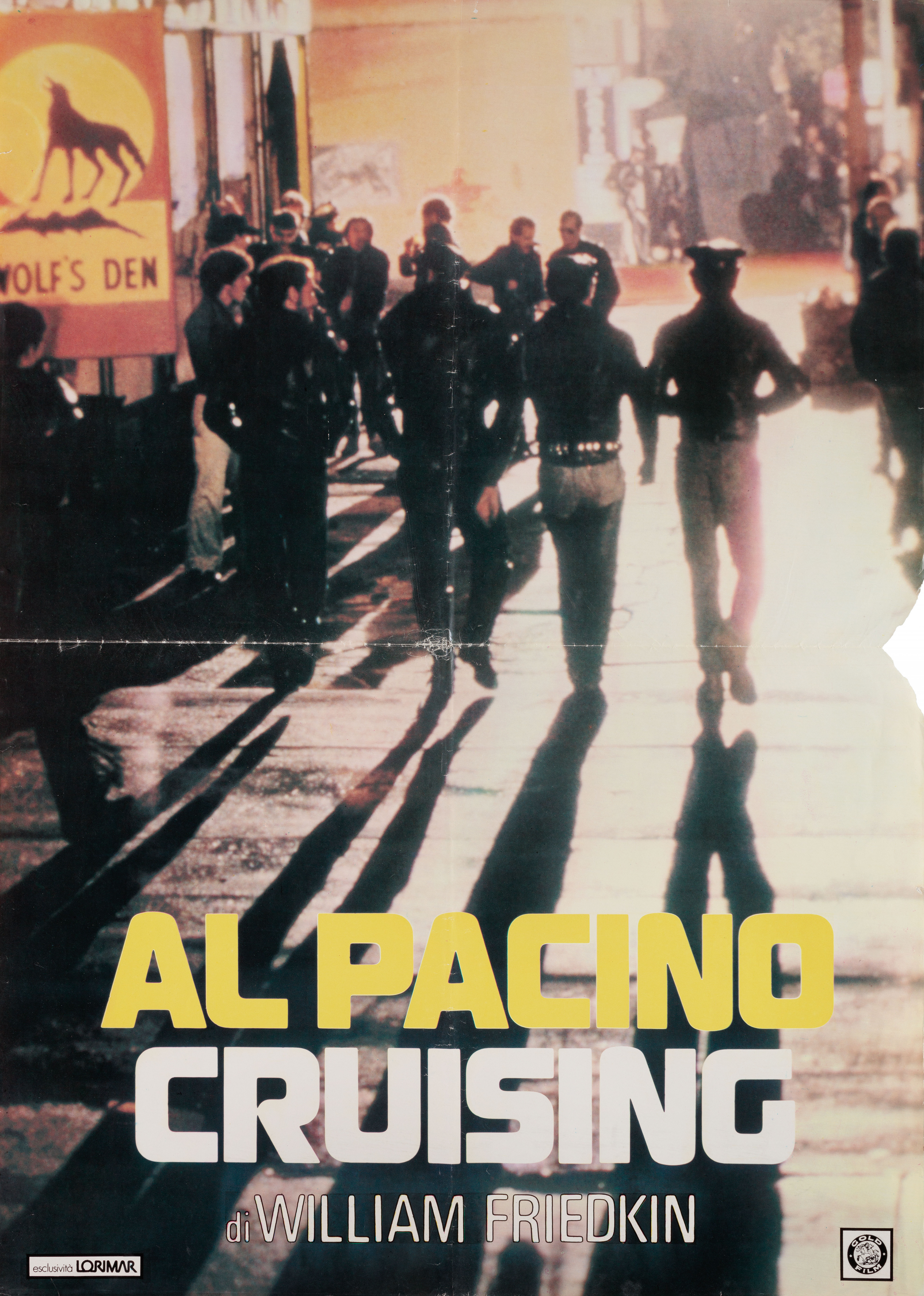 Разыскивающий (Cruising, 1980), режиссёр Уильям Фридкин, итальянский постер к фильму, 1980 год (1)