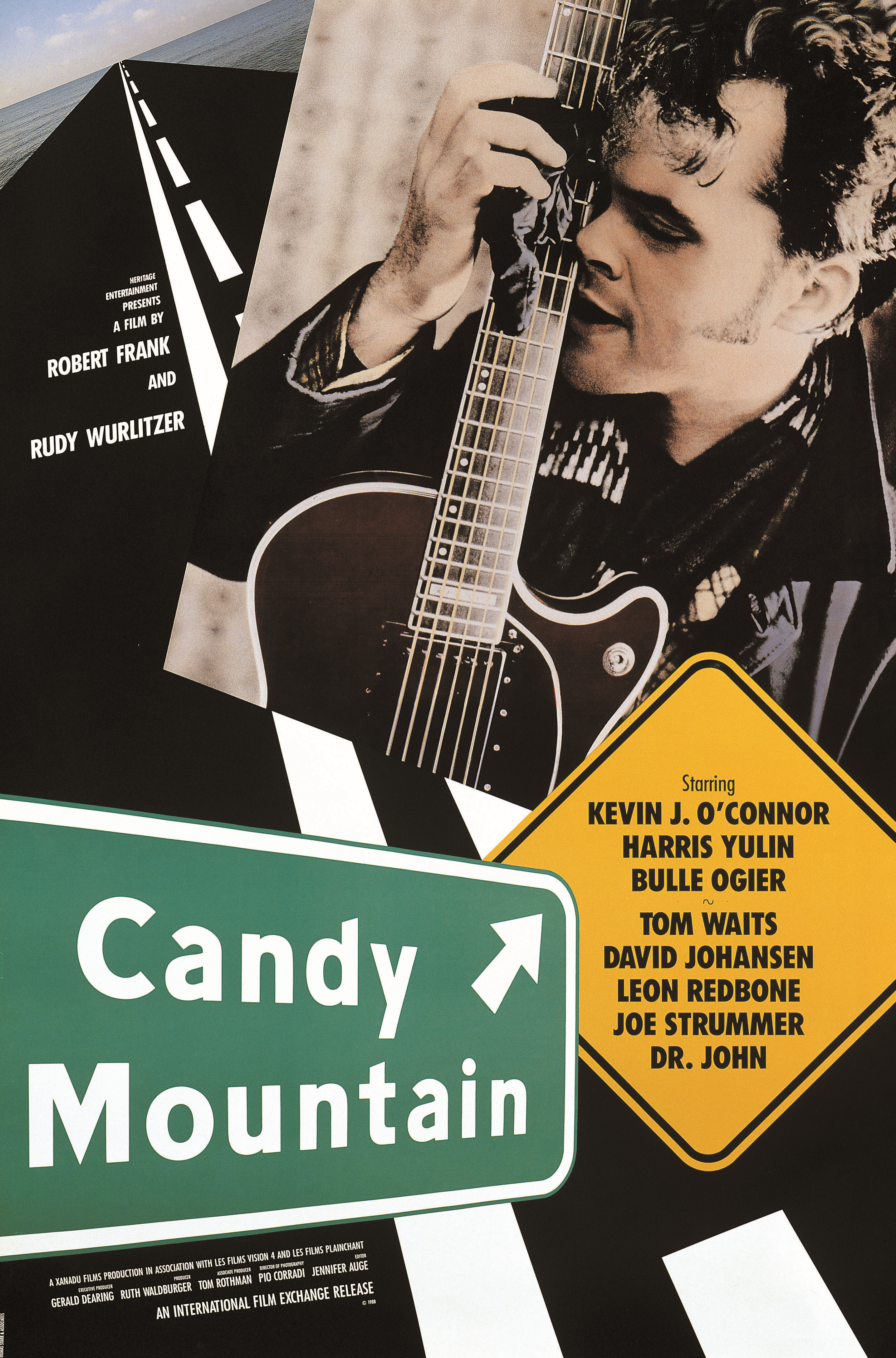 Леденцовая гора (Candy Mountain, 1988), режиссёр Роберт Фрэнк, американский постер к фильму, 1988 год
