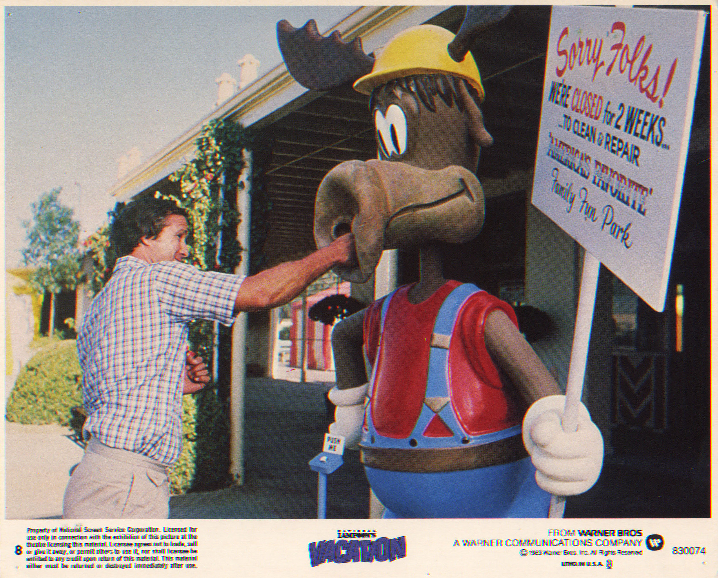 Каникулы (National Lampoons Vacation, 1983), режиссёр Гарольд Рамис, американский постер к фильму, 1983 год
