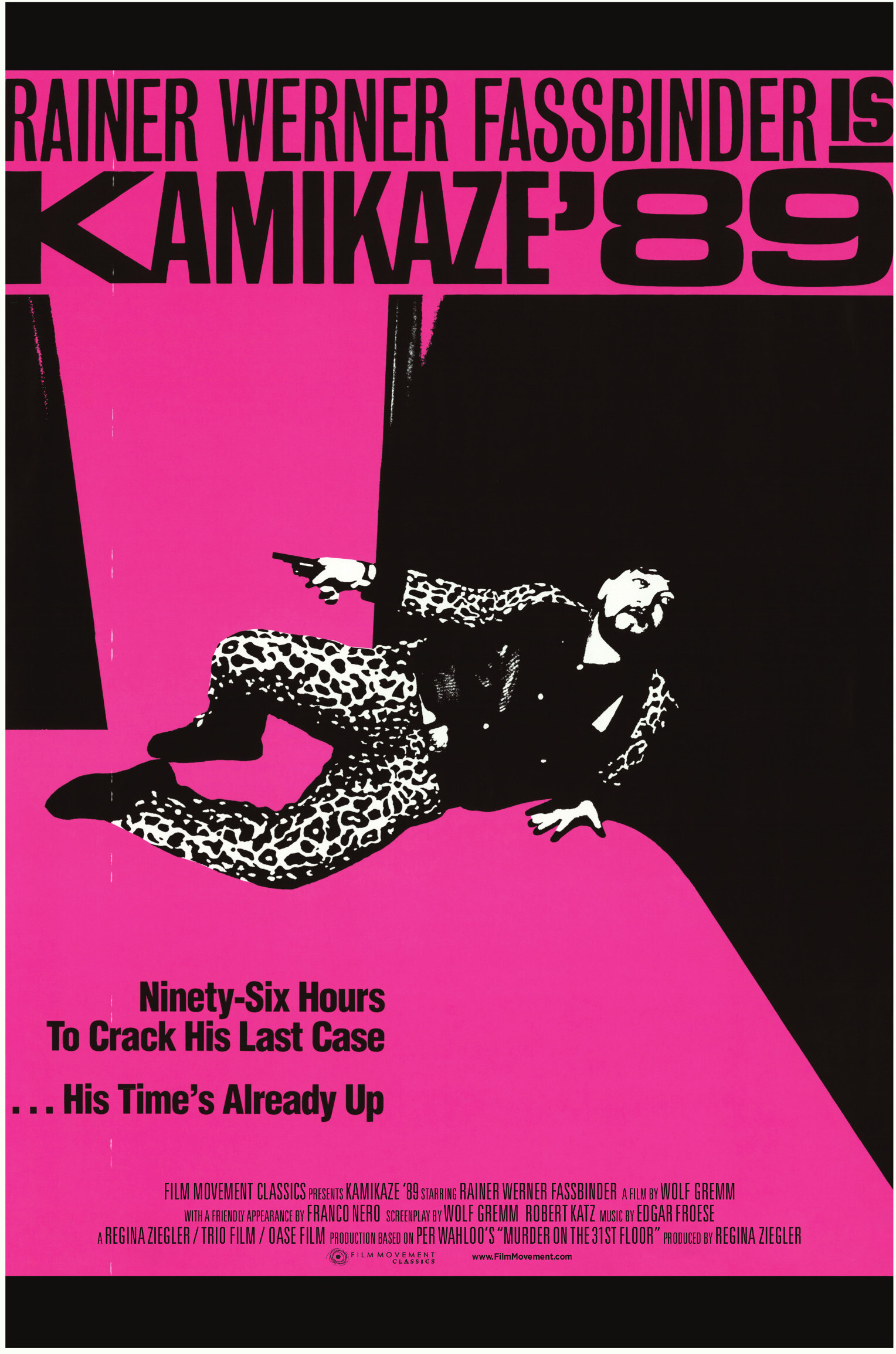 Камикадзе 1989 (Kamikaze 1989, 1982), режиссёр Вольф Гремм, американский постер к фильму, 2016 год