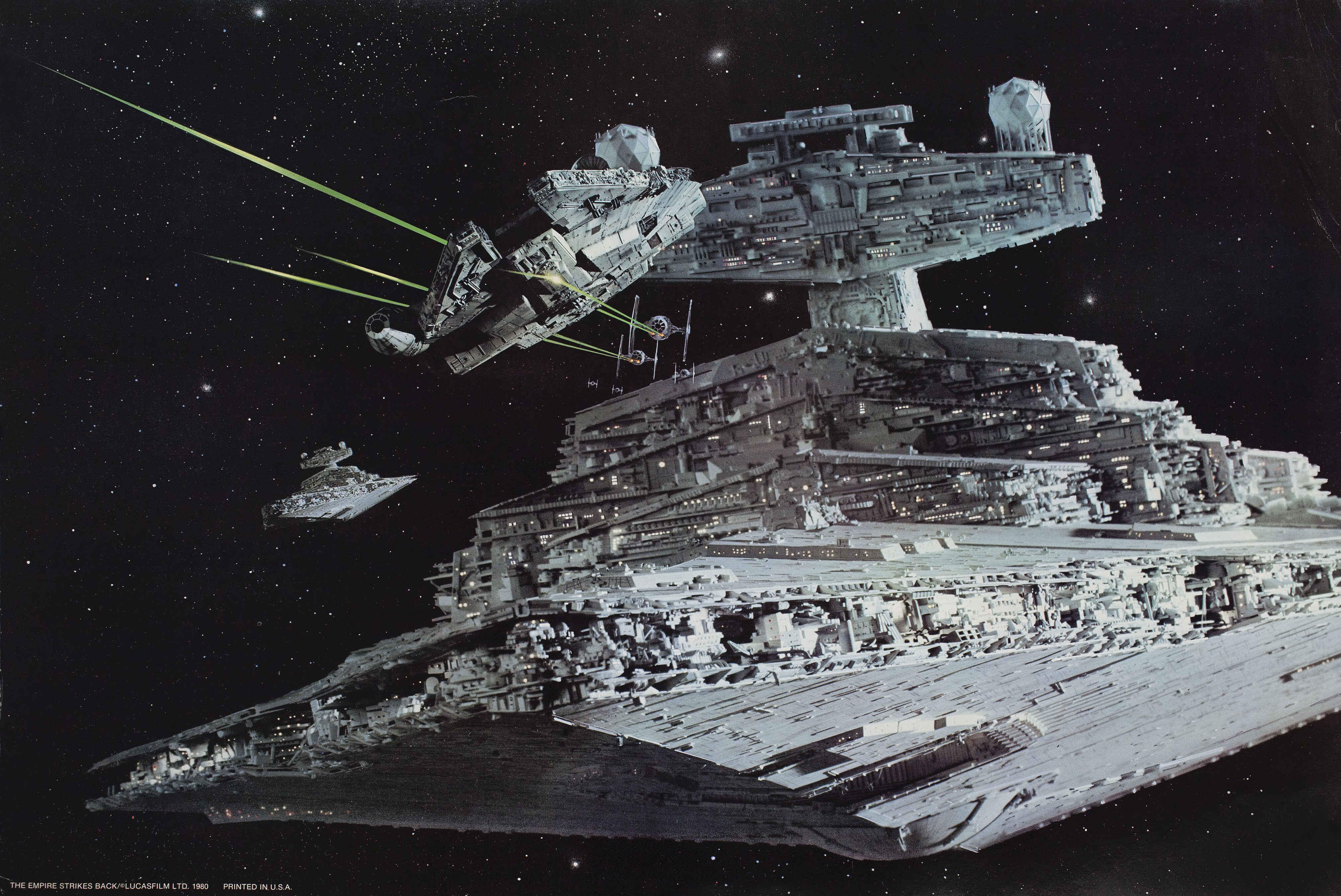 Звёздные войны: Эпизод 5 – Империя наносит ответный удар (The Empire Strikes Back, 1980), режиссёр Ирвин Кершнер, американский постер к фильму, 1980 год (7)