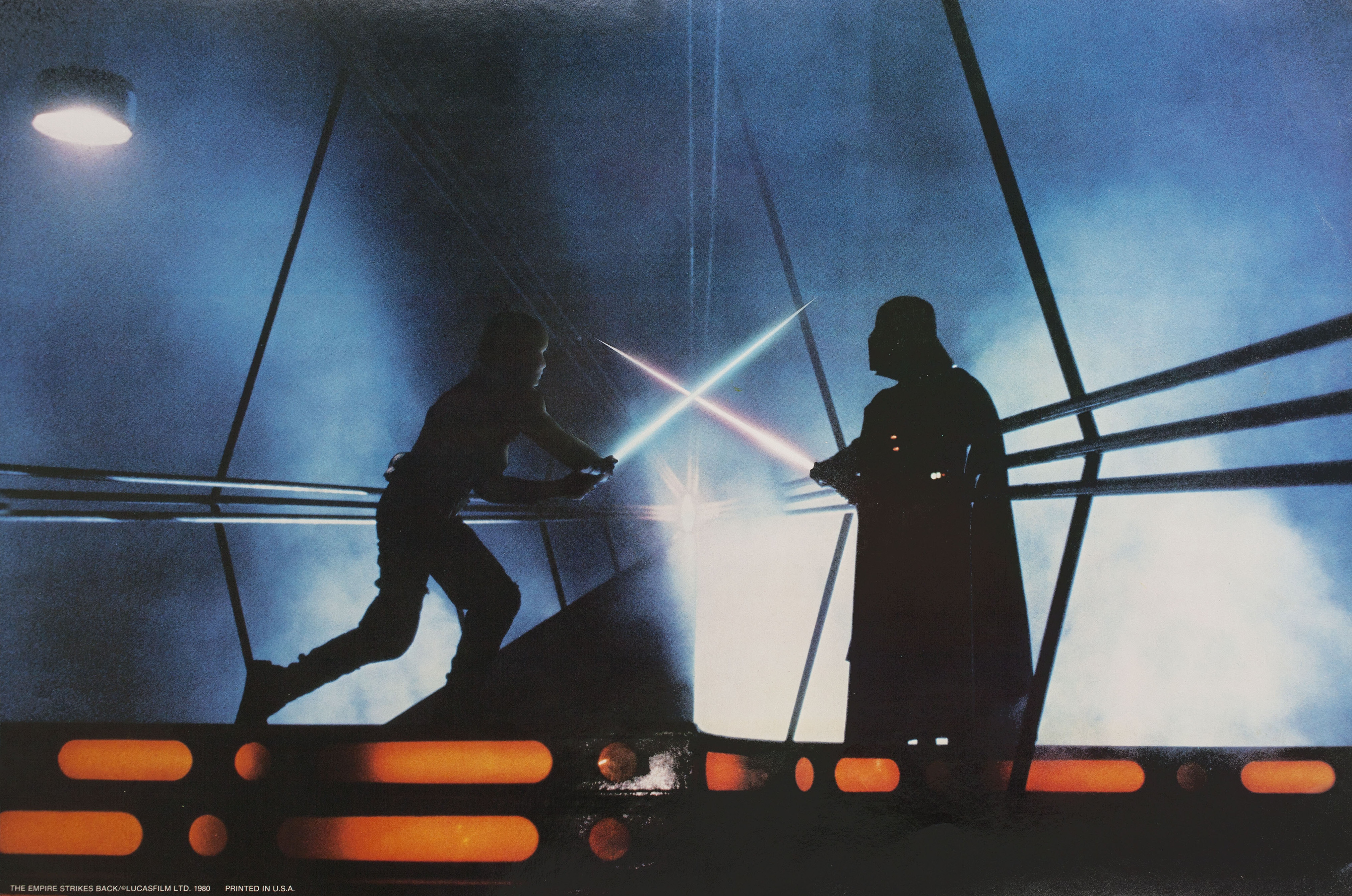 Звёздные войны: Эпизод 5 – Империя наносит ответный удар (The Empire Strikes Back, 1980), режиссёр Ирвин Кершнер, американский постер к фильму, 1980 год (3)