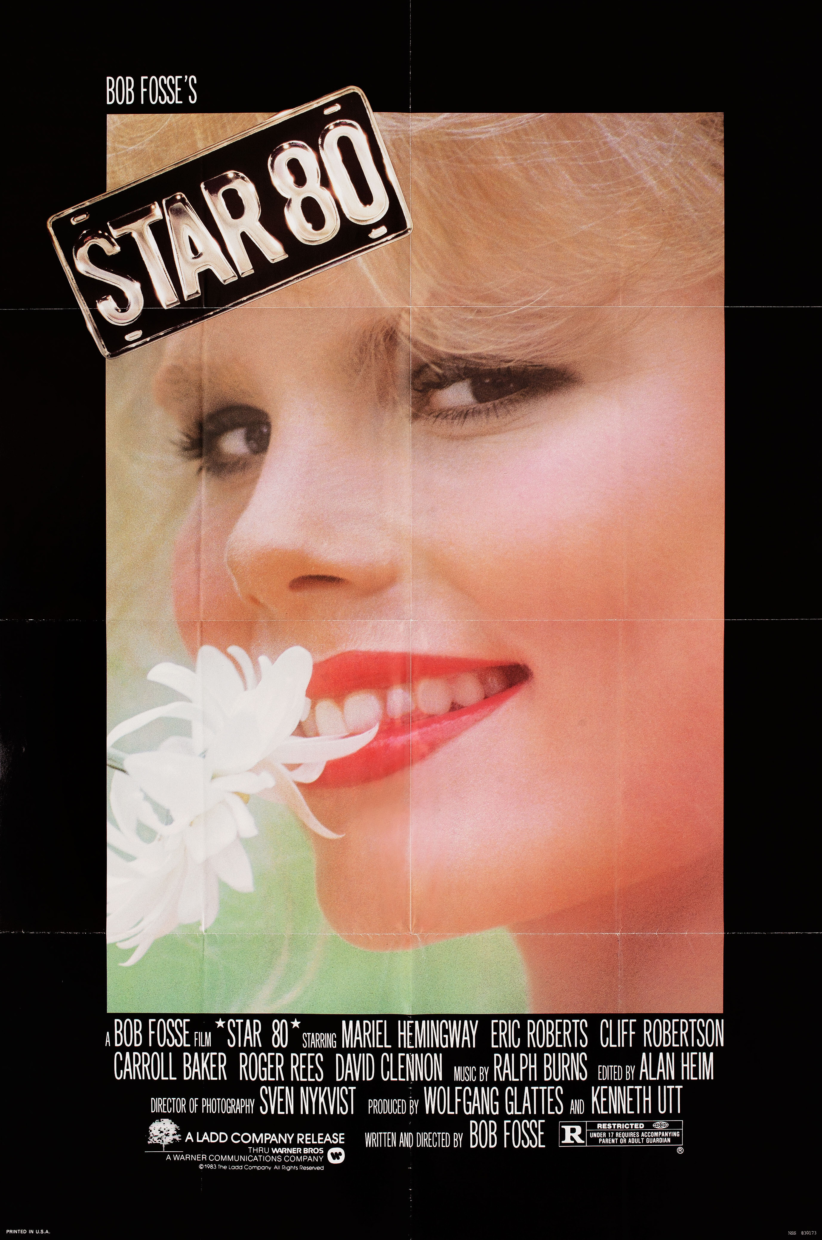Звезда Плейбоя (Star 80, 1983), режиссёр Боб Фосс, американский постер к фильму, 1983 год