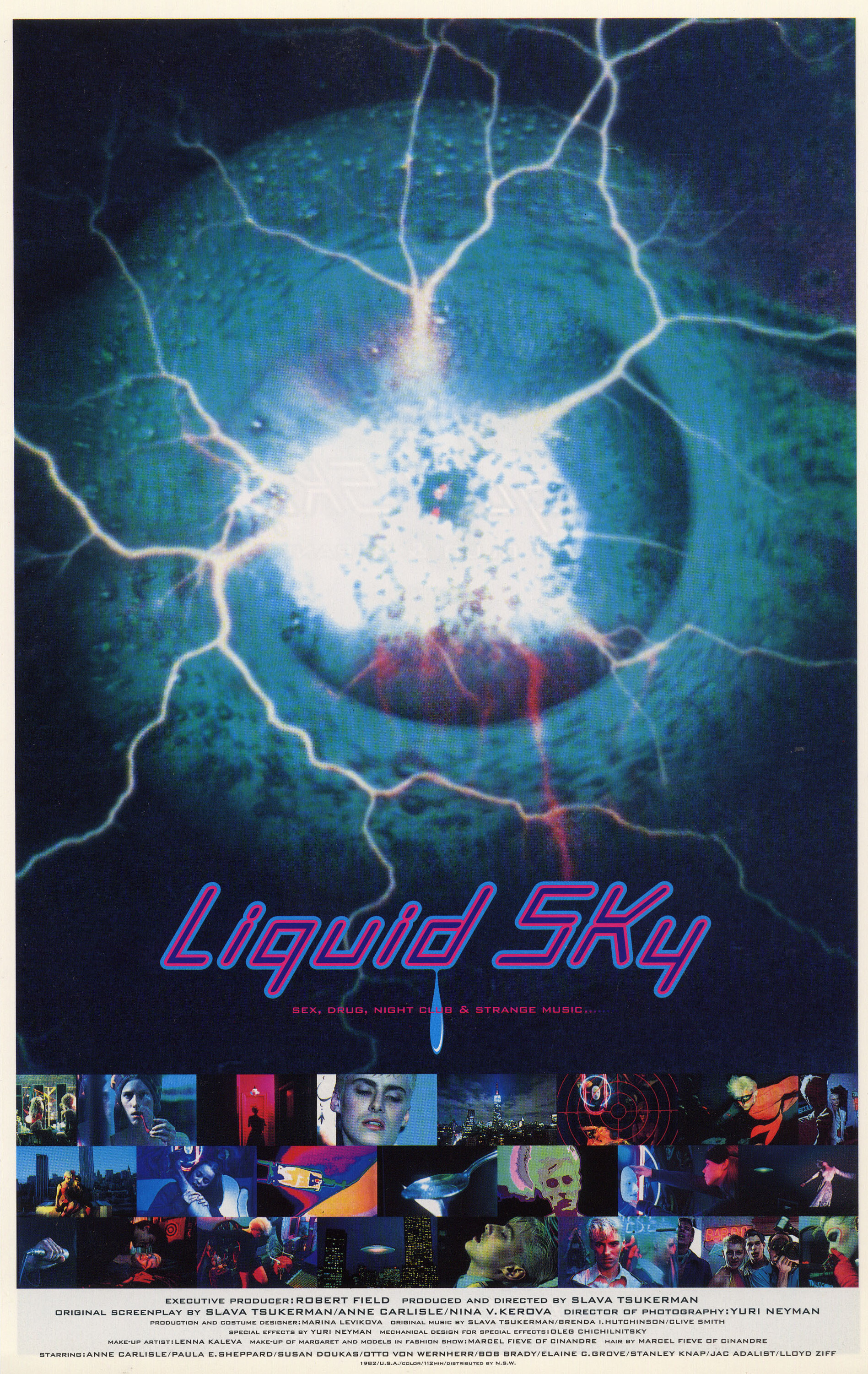 Жидкое небо (Liquid Sky, 1982), режиссёр Слава Цукерман, японский постер к фильму, 2000 год (1)