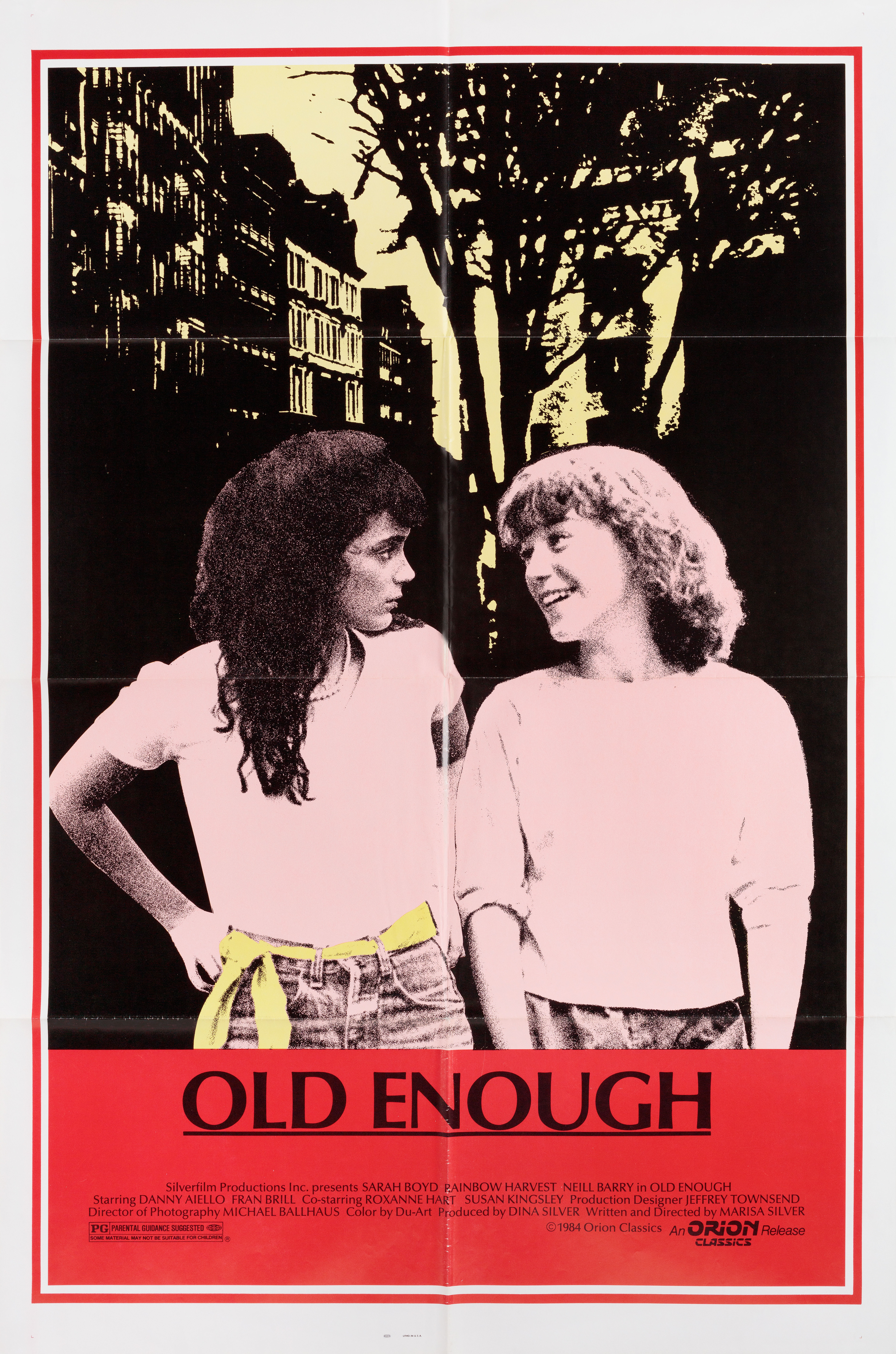 Достаточно стар (Old Enough, 1984), режиссёр Мариса Сильвер, американский постер к фильму, 1984 год