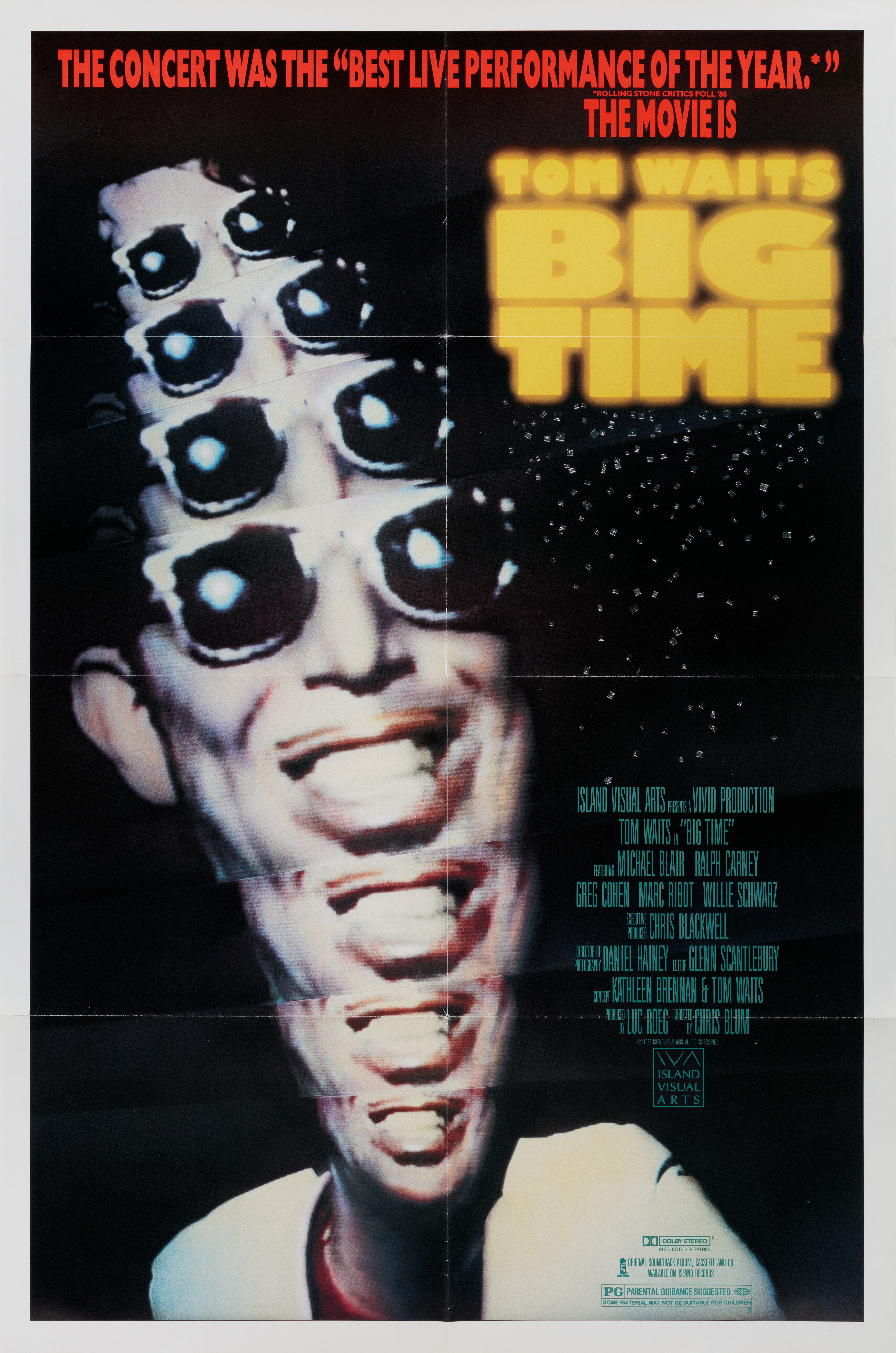 Долгое время (Big Time, 1988), режиссёр Крис Блюм, американский постер к фильму, 1988 год