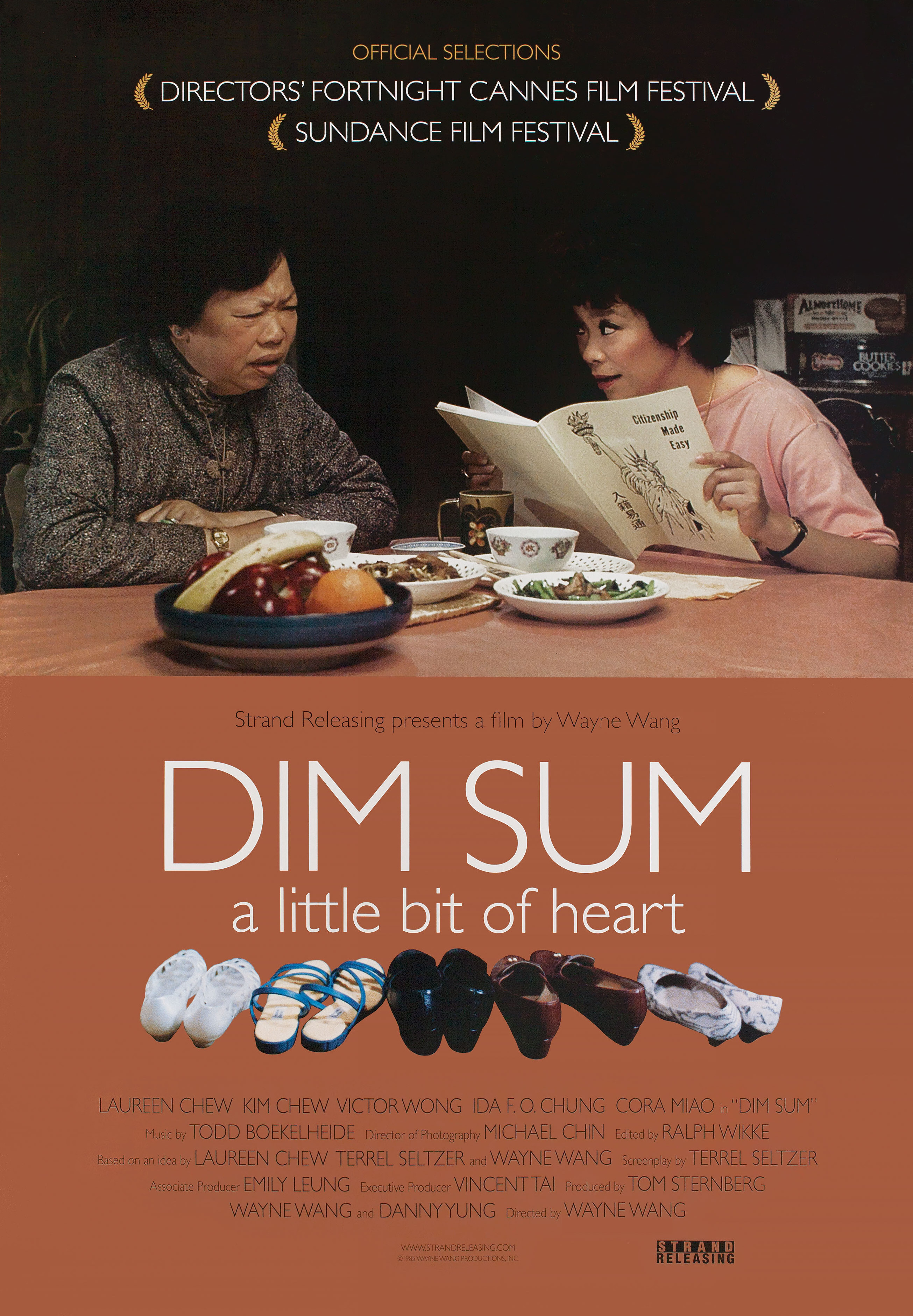 Дим Сум: Легкое биение сердца (Dim Sum A Little Bit of Heart, 1985), режиссёр Уэйн Ван, американский постер к фильму, 2021 год