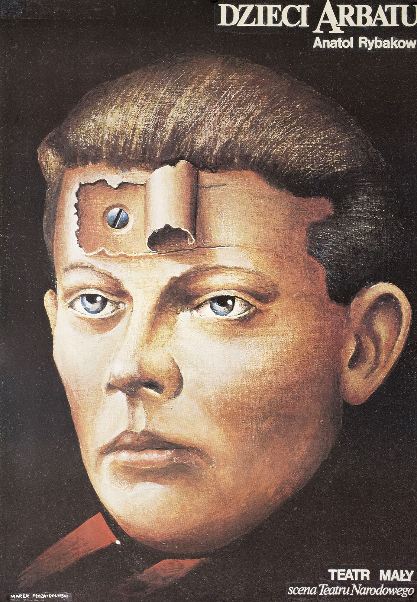 Дети Арбата, польский постер, автор Марек Плоза-Долински, 1988 год