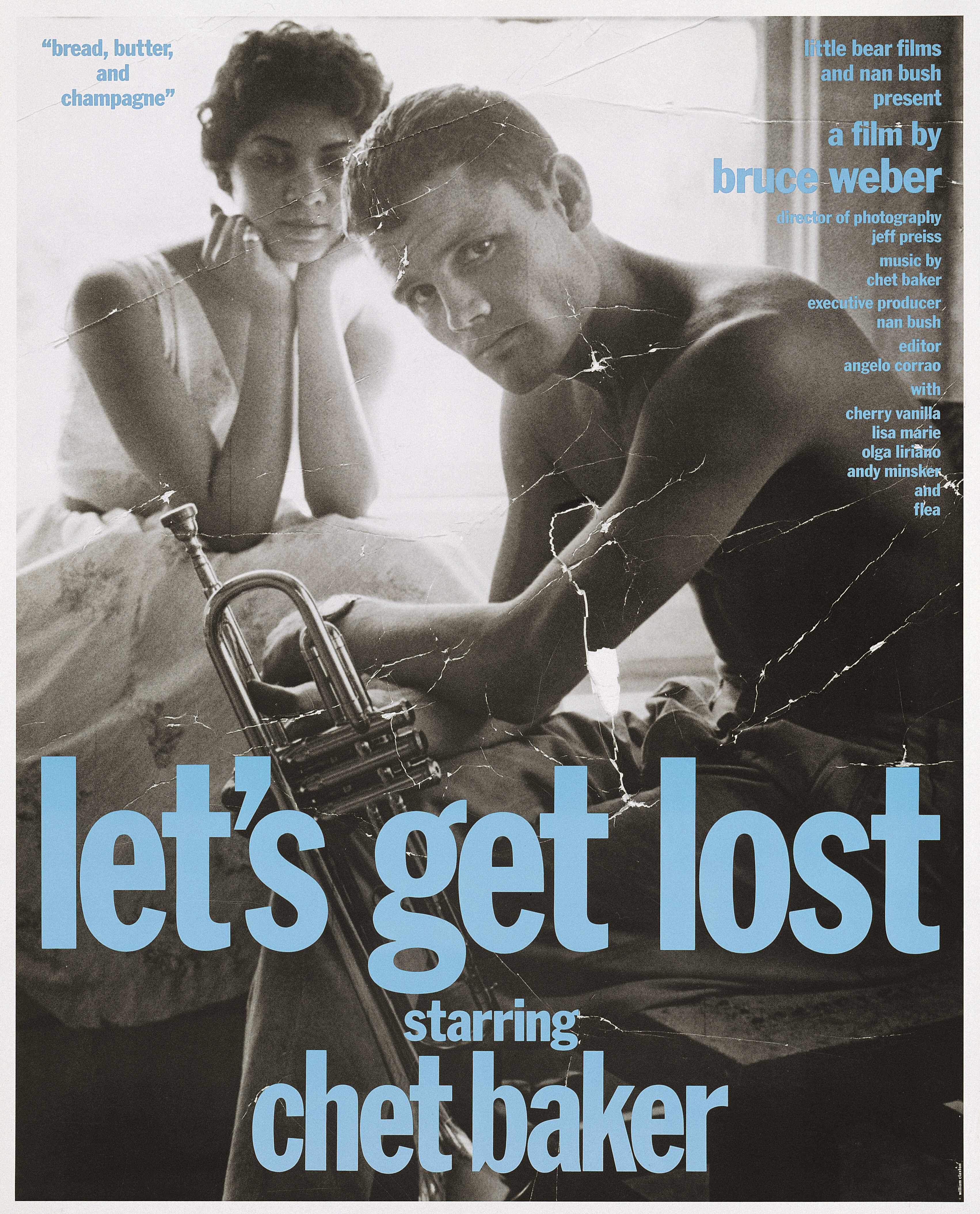 Давайте потеряемся (Lets Get Lost, 1988), режиссёр Брюс Вебер, американский постер к фильму, 1989 год