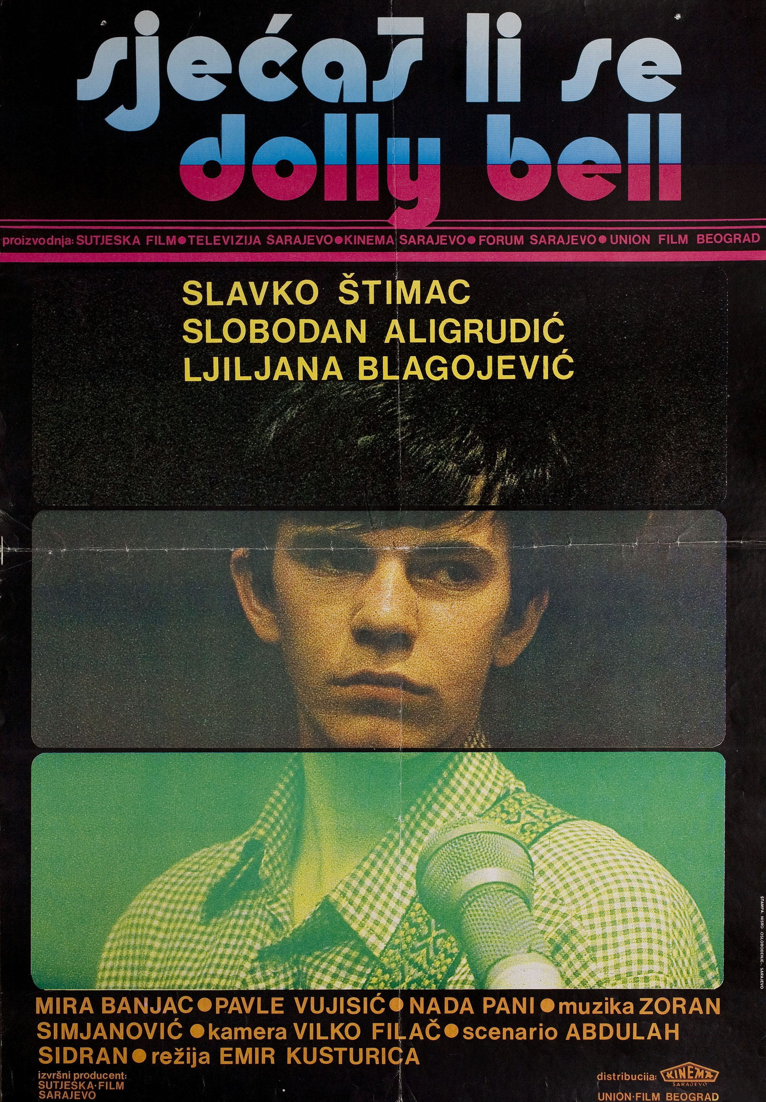 Помнишь ли, Долли Белл? (Do You Remember Dolly Bell, 1981), режиссёр Эмир Кустурица, югославский постер к фильму, 1981 год