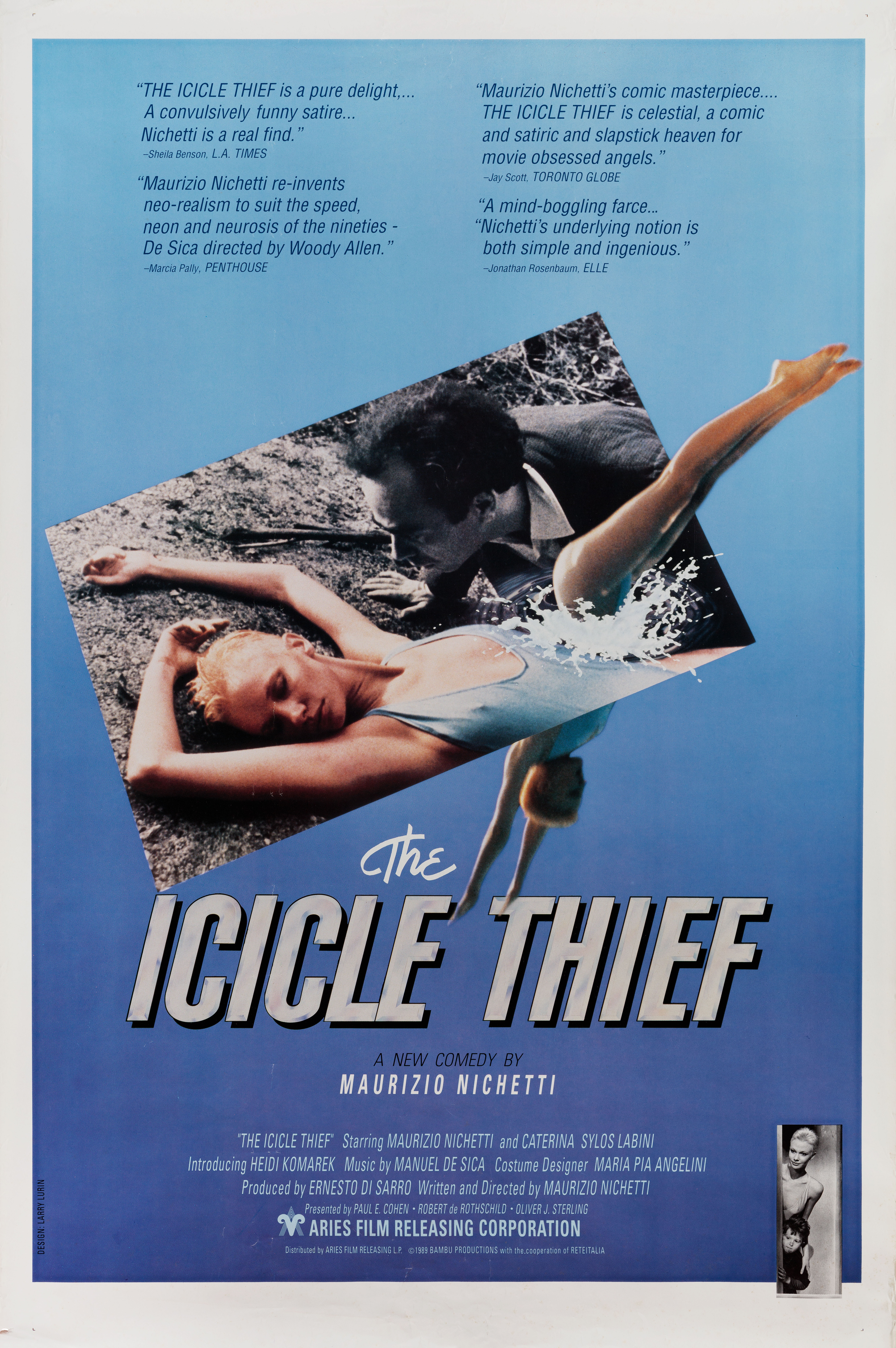 Похитители мыла (The Icicle Thief, 1989), режиссёр Маурицио Никетти, американский постер к фильму, 1989 год