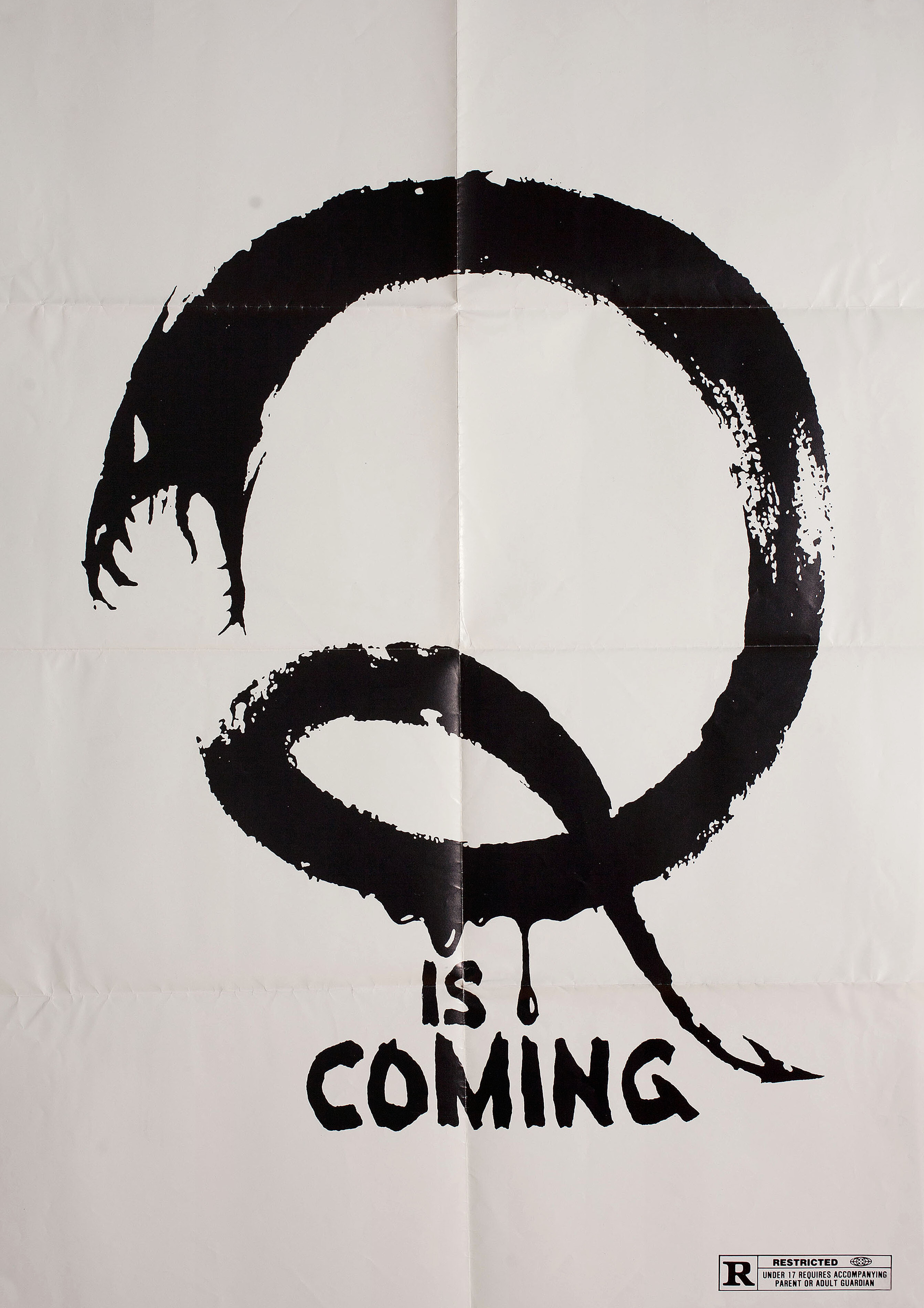 Кью (Q, 1982), режиссёр Ларри Коэн, американский постер к фильму, 1982 год