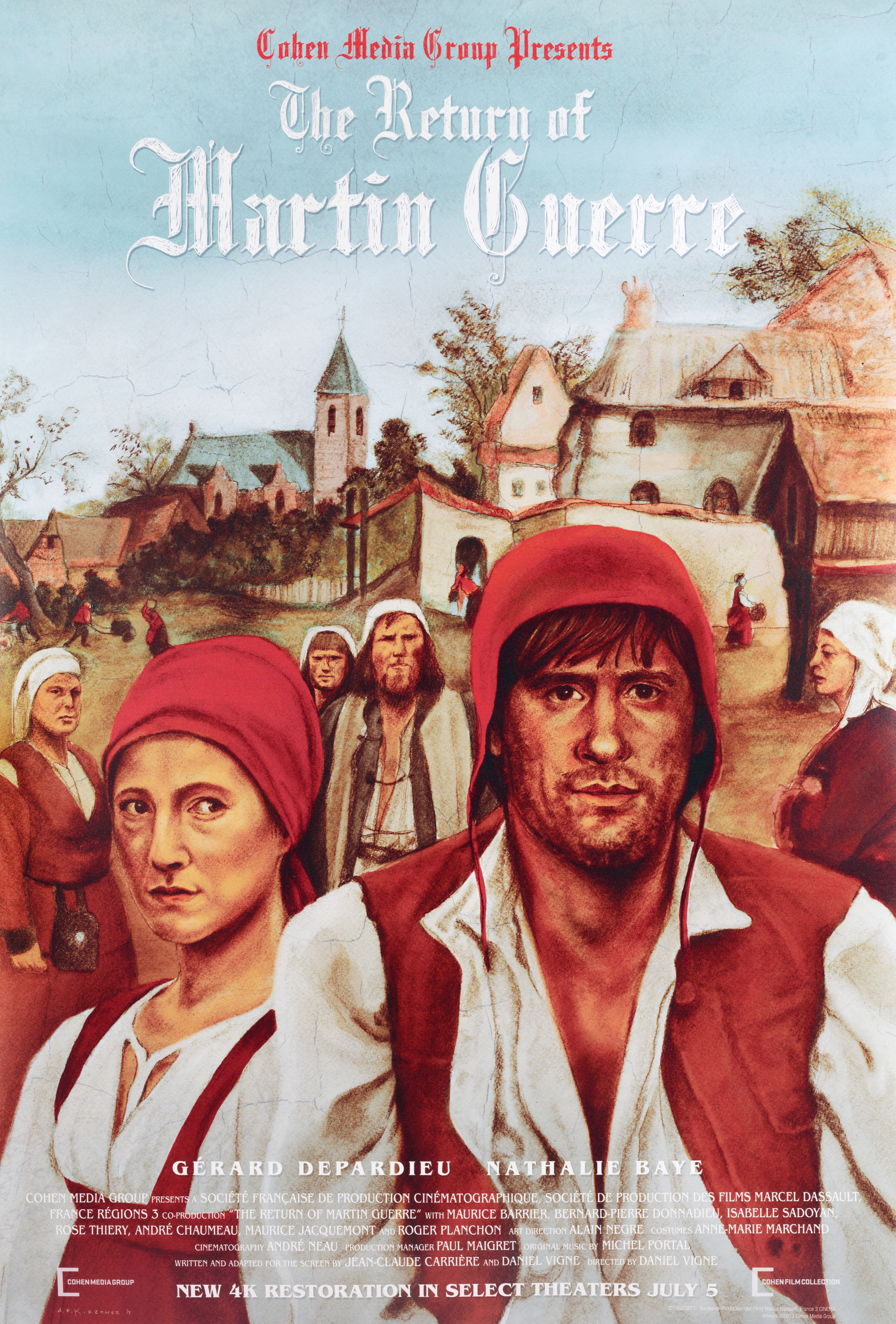 Возвращение Мартина Герра (The Return of Martin Guerre, 1982), режиссёр Даниэль Винь, американский постер к фильму, 2019 год