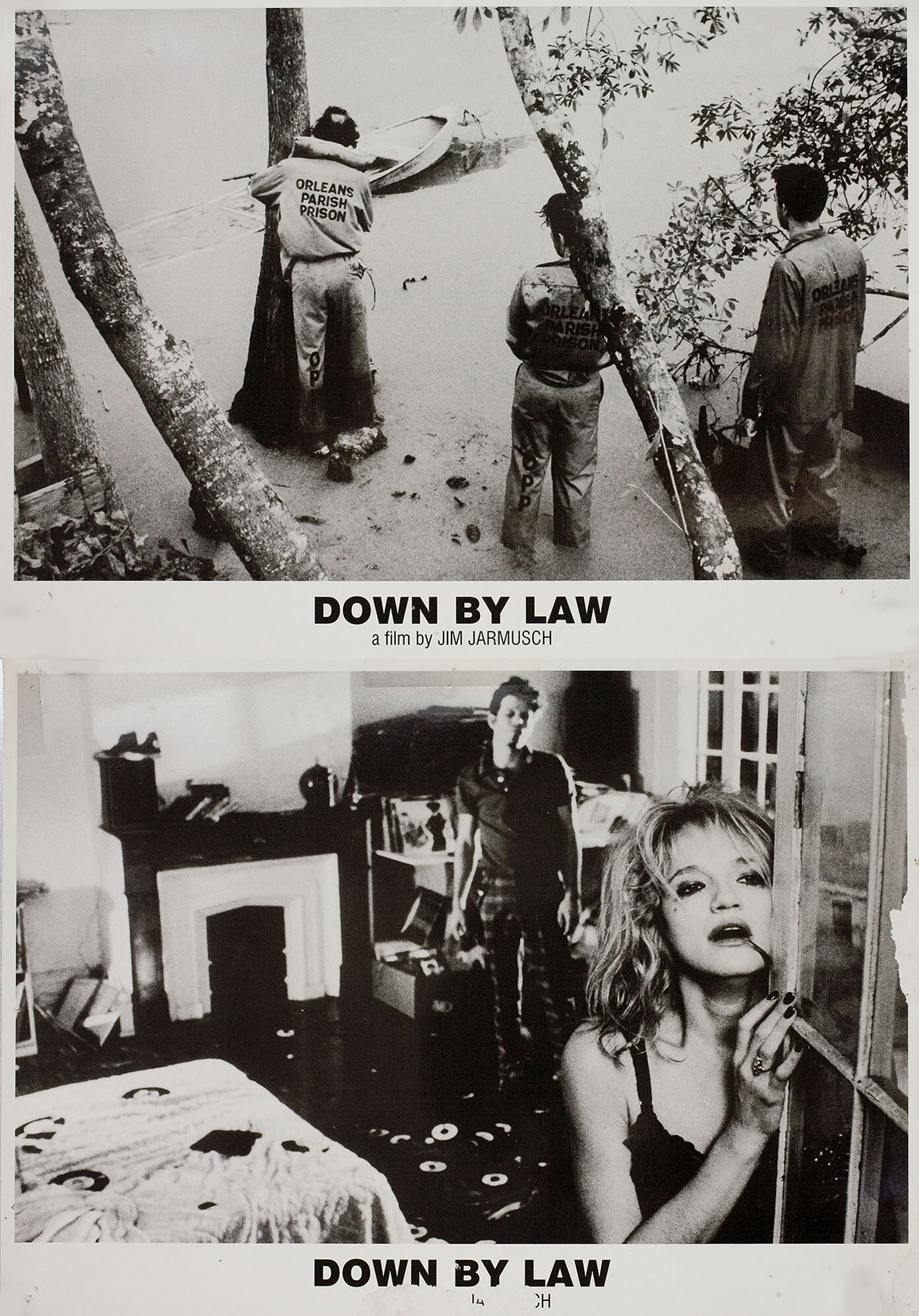 Вне закона (Down by Law, 1986), режиссёр Джим Джармуш, американский постер к фильму, 1986 год