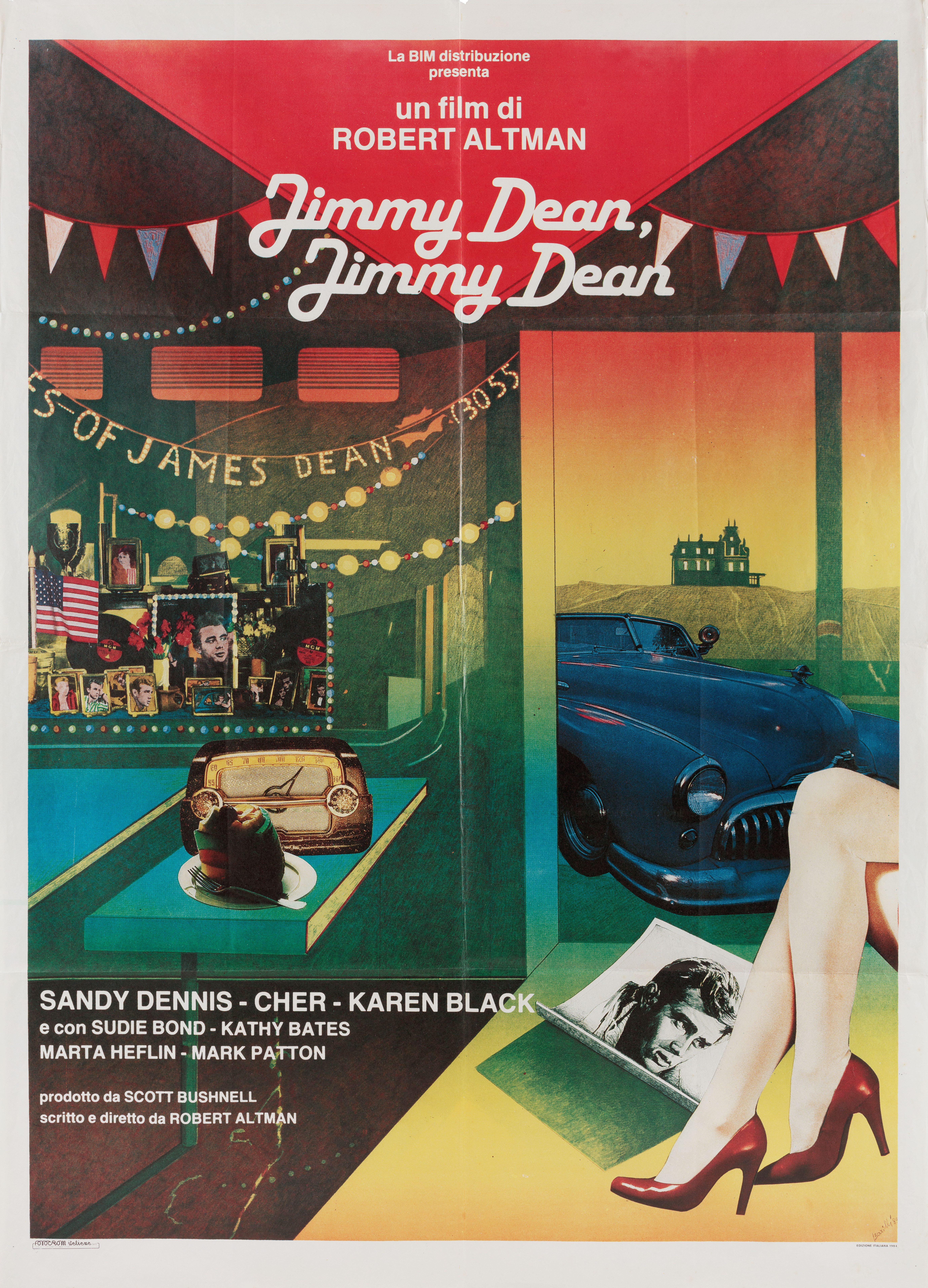 Приходи ко мне на встречу, Джимми Дин, Джимми Дин (Come Back to the 5 & Dime, Jimmy Dean, Jimmy Dean, 1982), режиссёр Роберт Олтмен, итальянский постер к фильму
