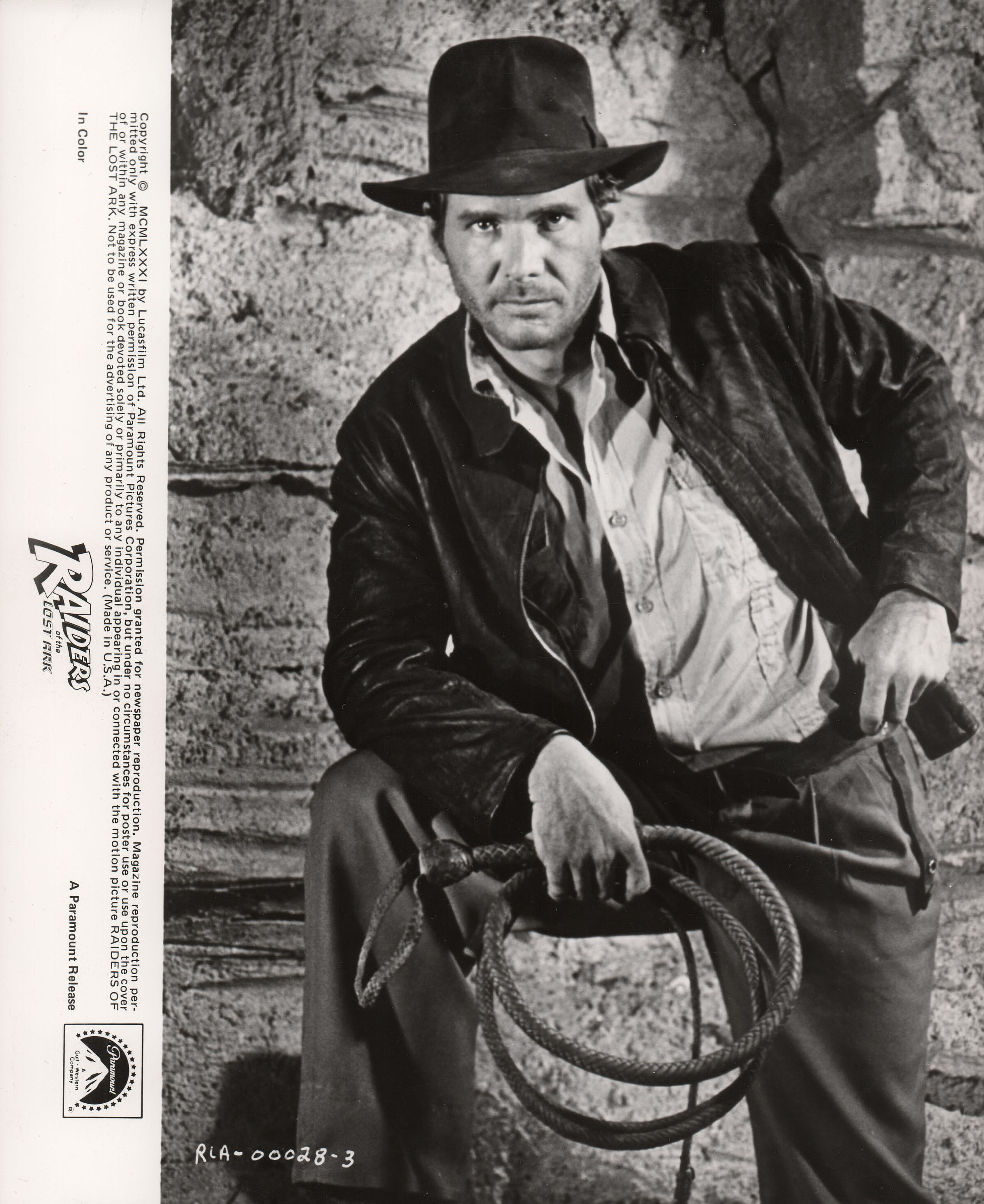 Индиана Джонс: В поисках утраченного ковчега (Raiders of the Lost Ark, 1981), режиссёр Стивен Спилберг, американский постер к фильму, 1981 год (5)