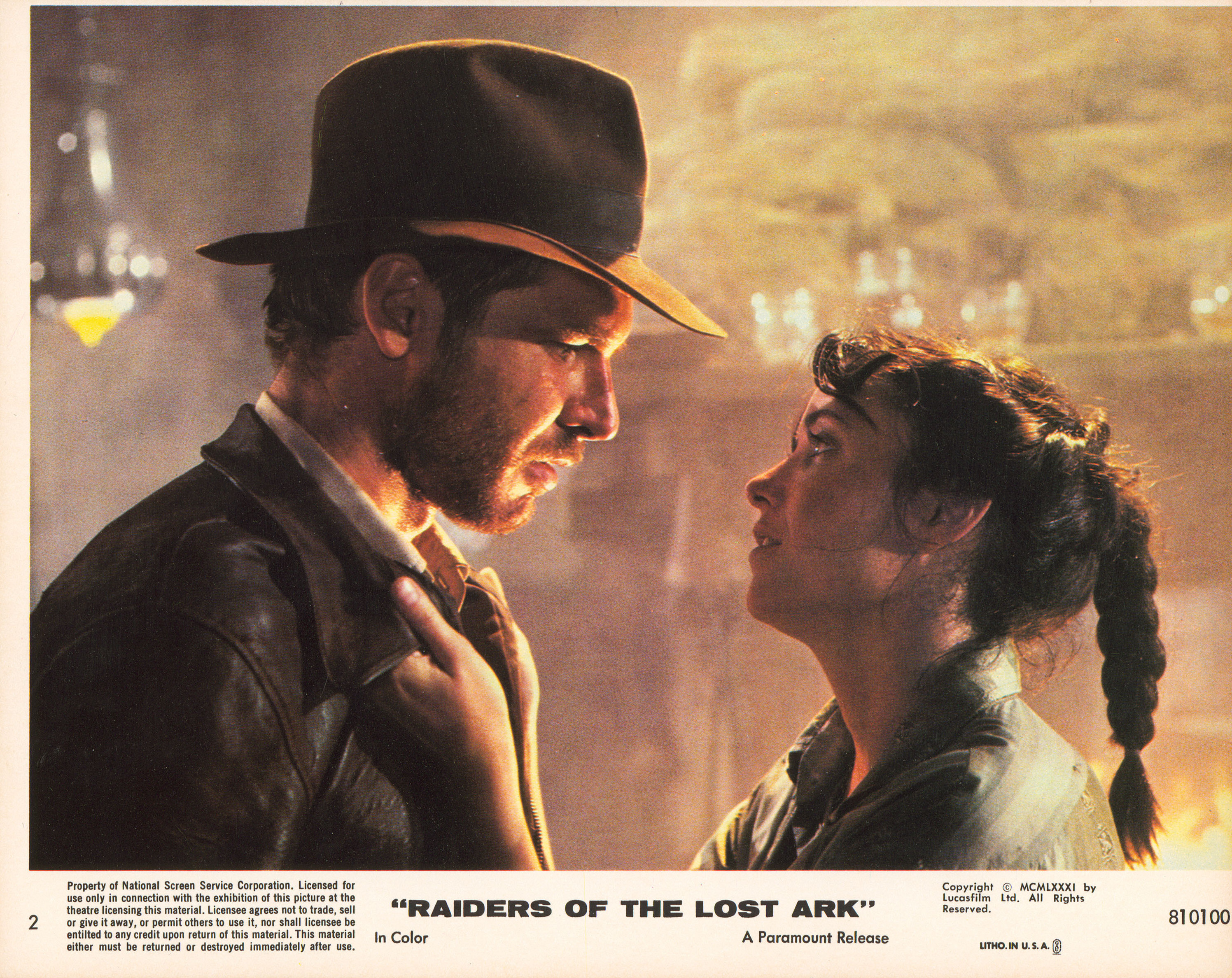 Индиана Джонс: В поисках утраченного ковчега (Raiders of the Lost Ark, 1981), режиссёр Стивен Спилберг, американский постер к фильму, 1981 год (1)