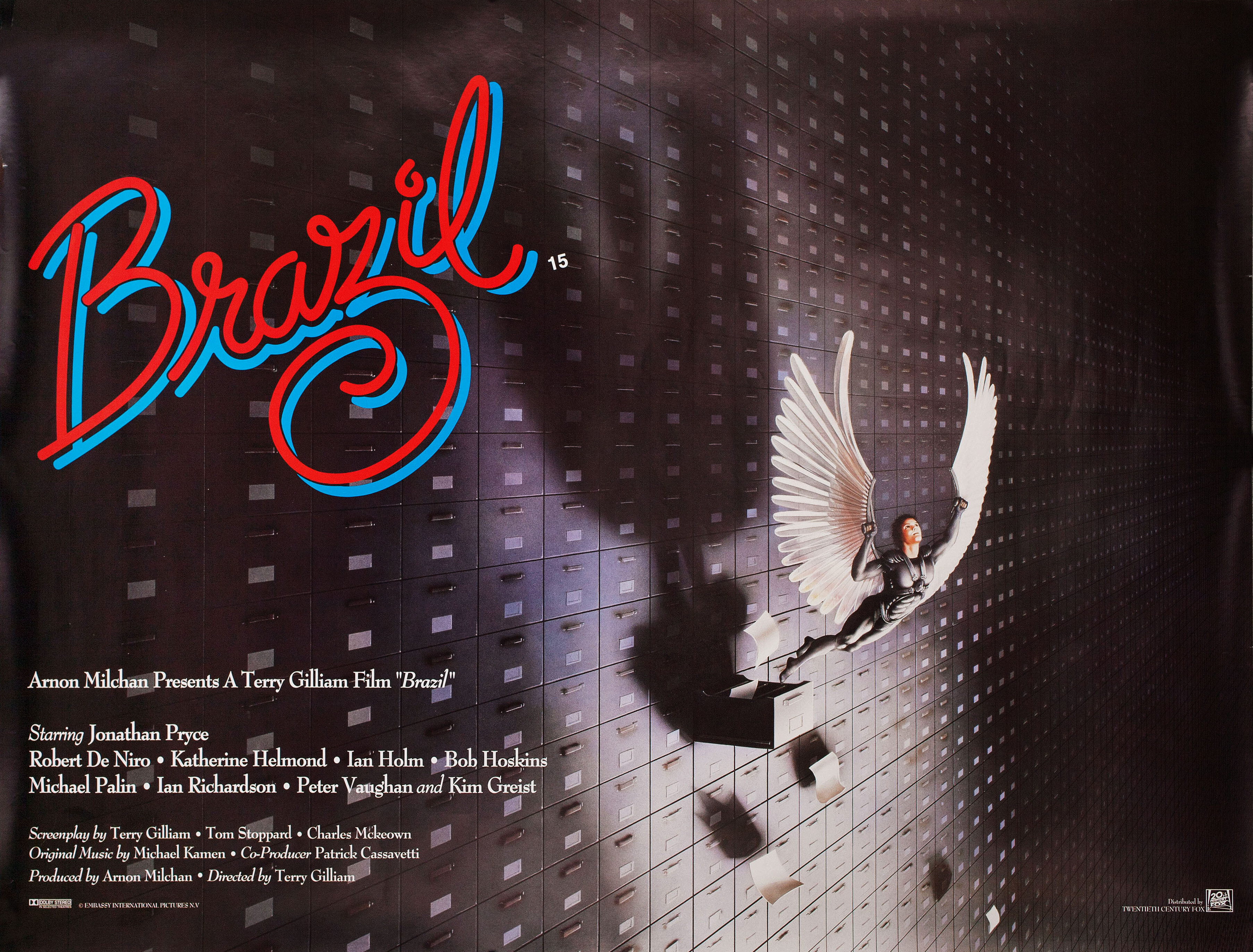 Бразилия (Brazil, 1985), режиссёр Терри Гиллиам, британский постер к фильму, 1997 год