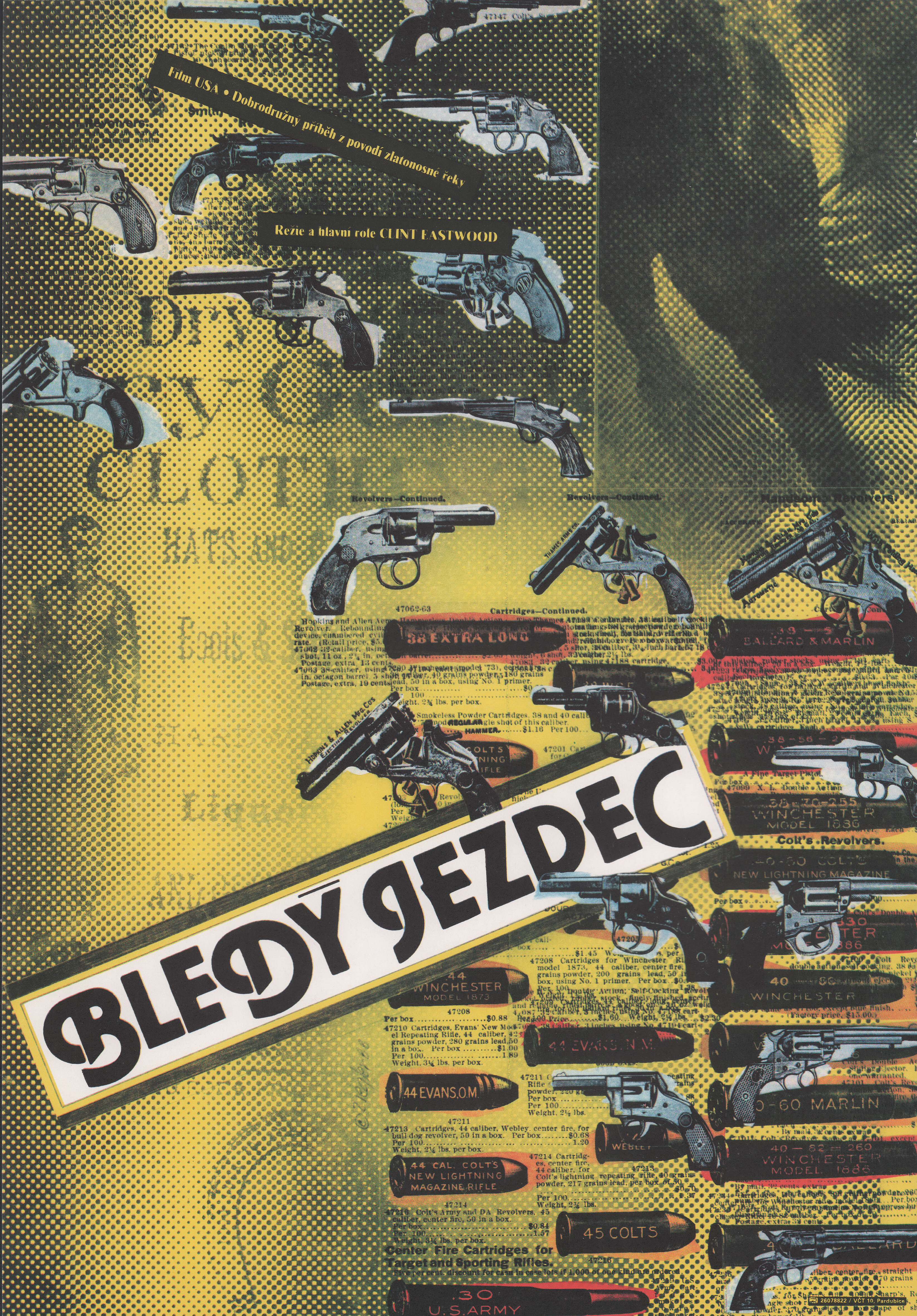 Имя ему Смерть (Pale Rider, 1985), режиссёр Клинт Иствуд, чехословацкий постер к фильму, автор Зденек Циглер, 1985 год