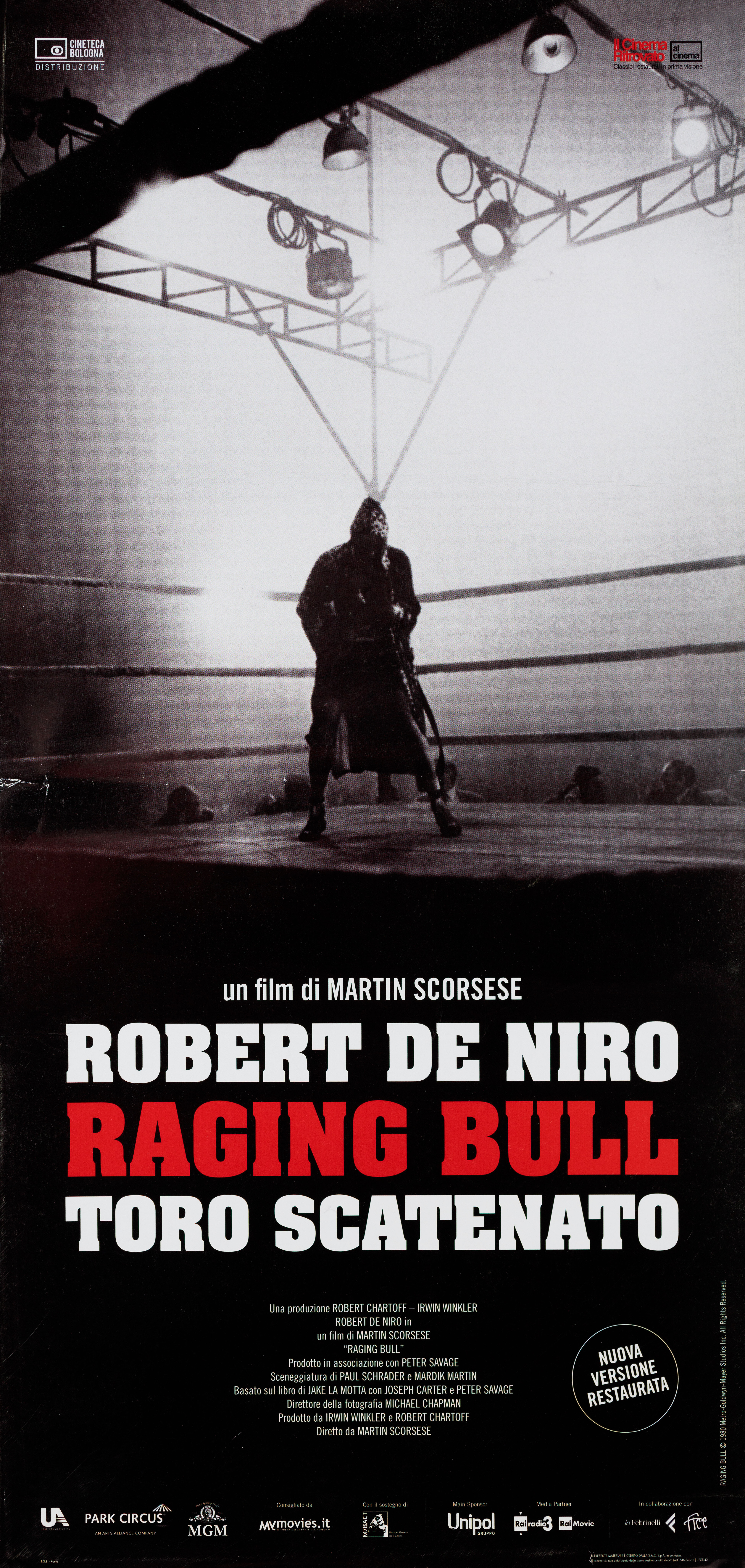 Бешеный бык (Raging Bull, 1980), режиссёр Мартин Скорсезе, итальянский постер к фильму, 2018 год