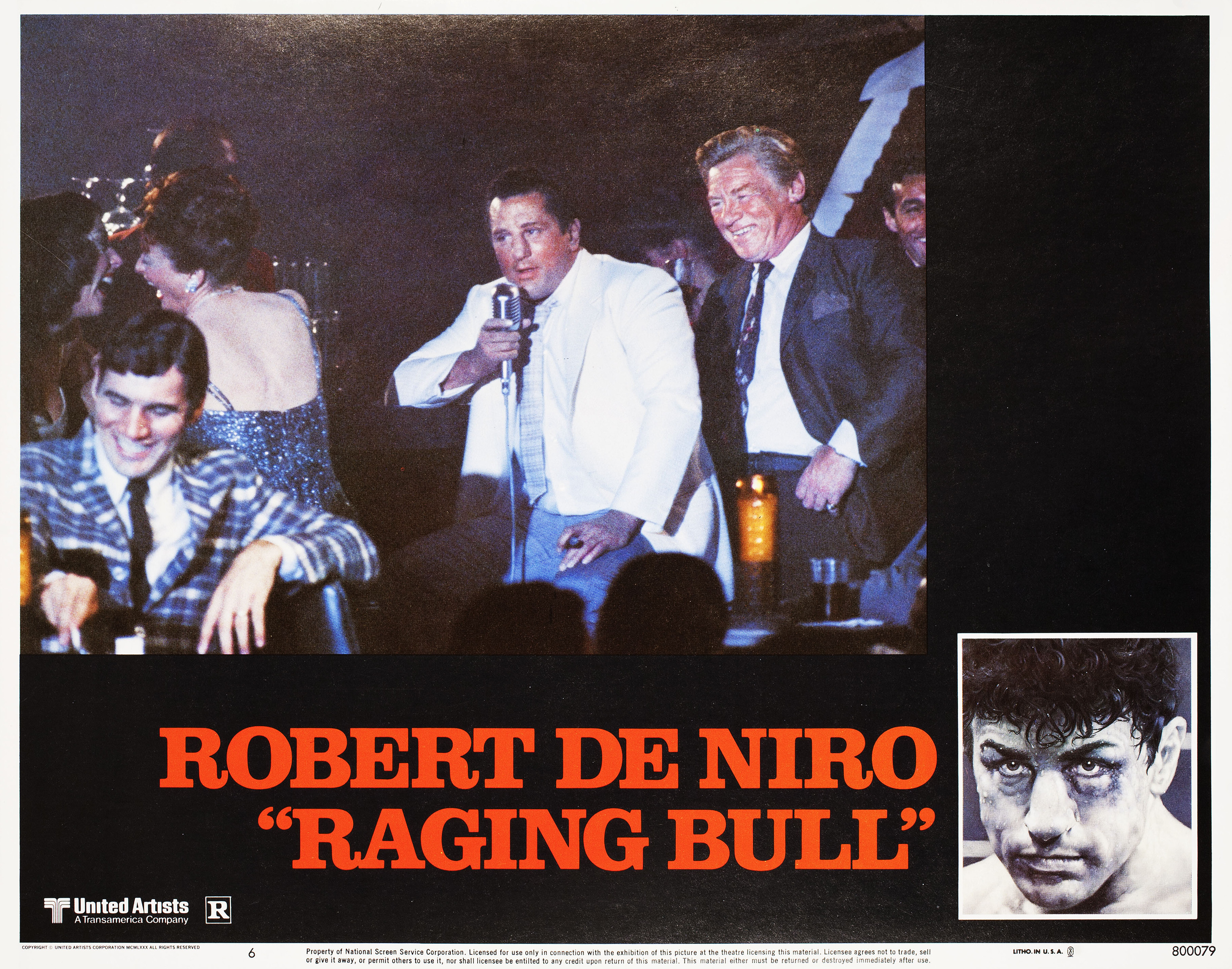 Бешеный бык (Raging Bull, 1980), режиссёр Мартин Скорсезе, американский постер к фильму, 1980 год (2)