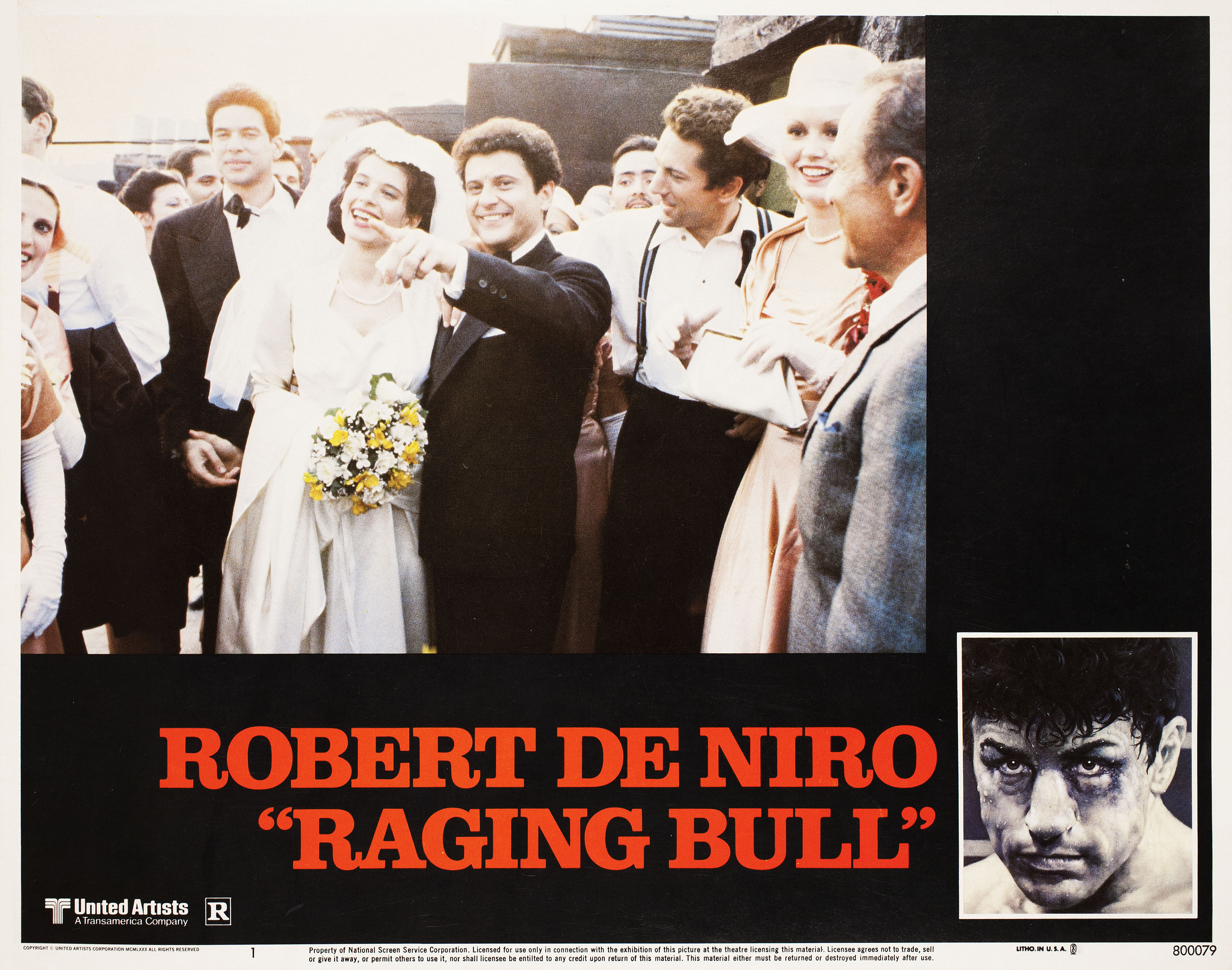 Бешеный бык (Raging Bull, 1980), режиссёр Мартин Скорсезе, американский постер к фильму, 1980 год (1)