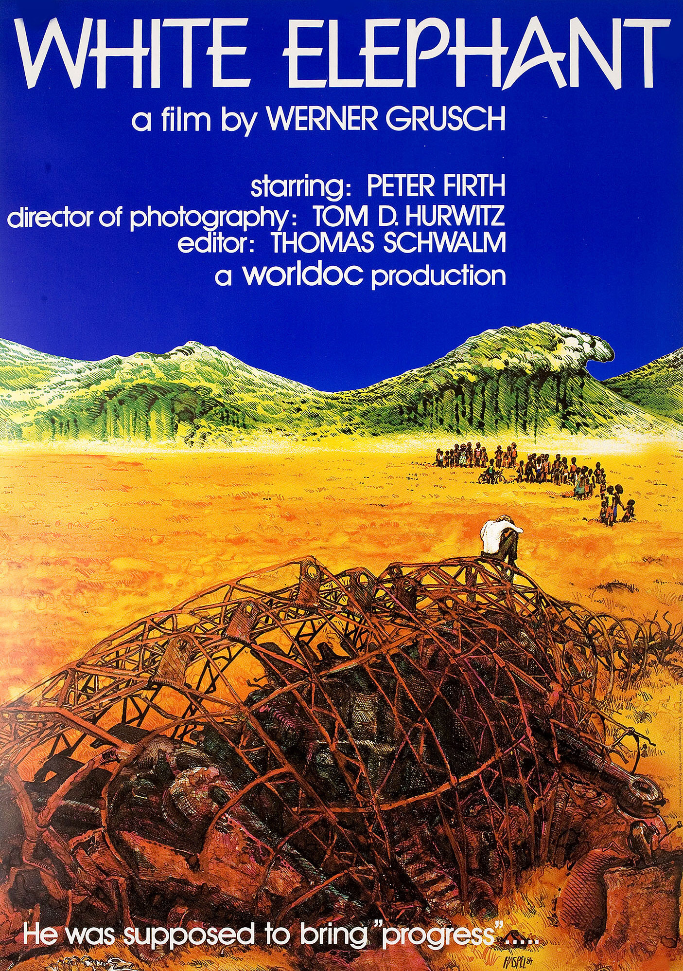 Белый слон (White Elephant, 1984), режиссёр Вернер Груш, американский постер к фильму, 1996 год