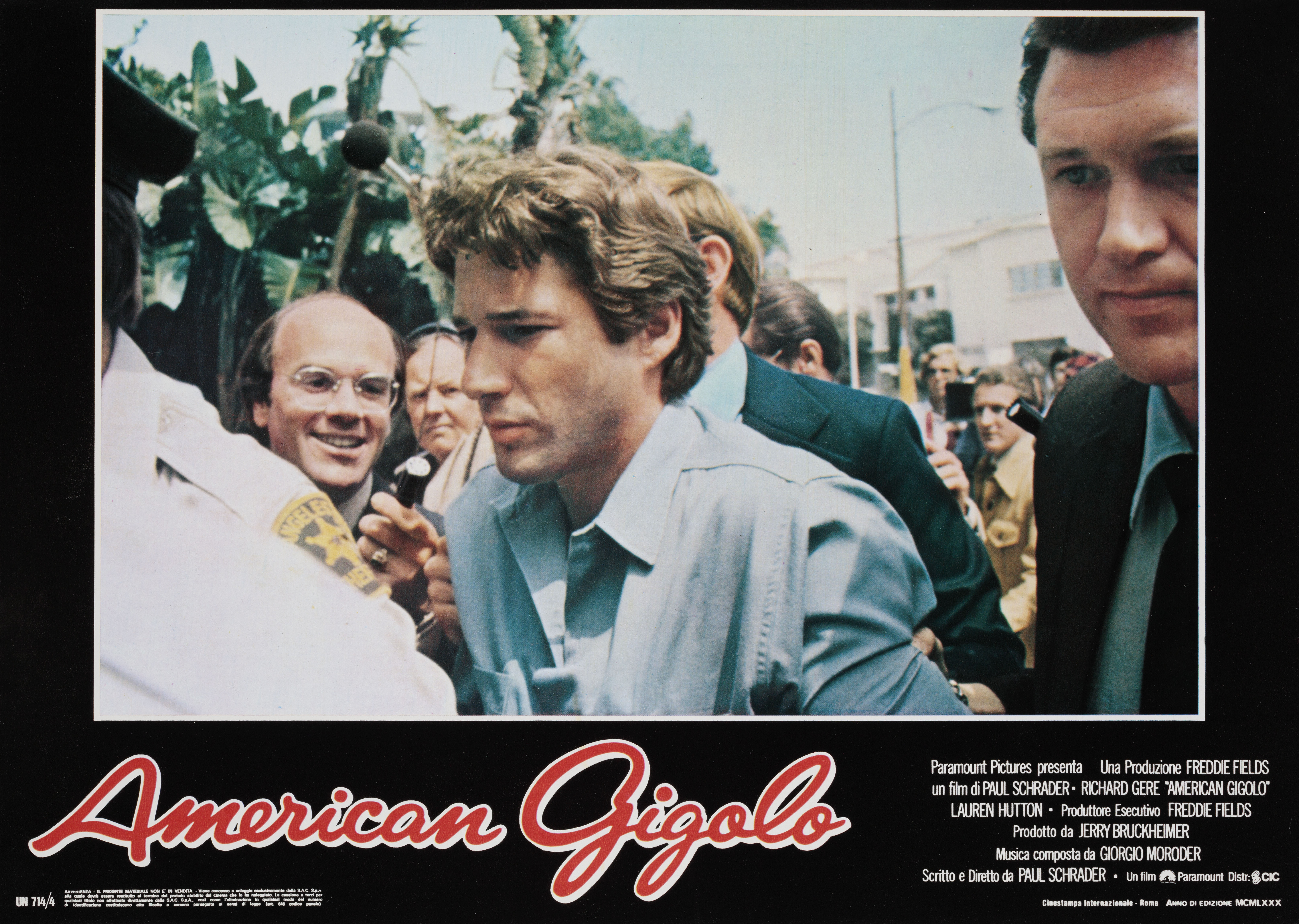 Американский жиголо (American Gigolo, 1980), режиссёр Пол Шредер, итальянский постер к фильму, 1980 год (6)