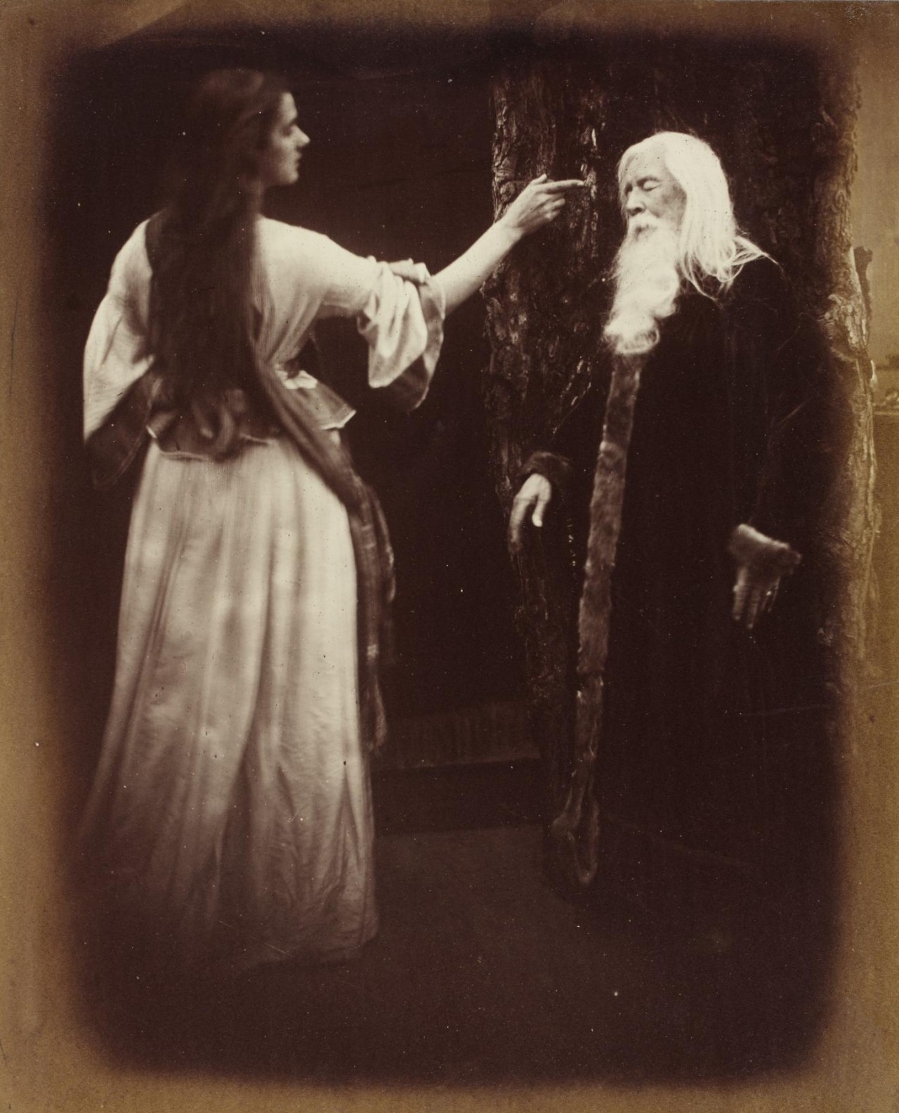 «Вивьен и Мерлин», 1874. Автор Джулия Маргарет Камерон