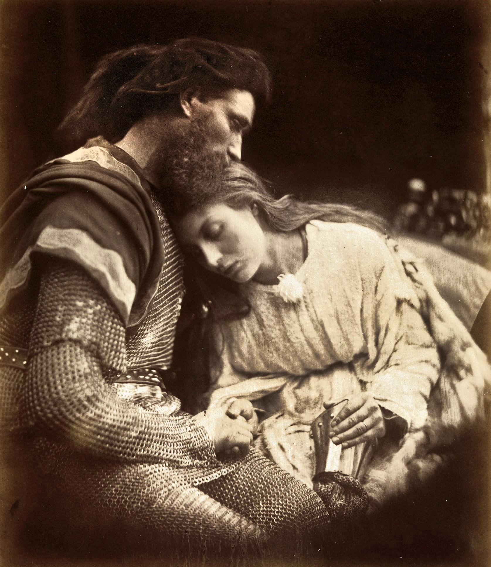 «Расставание Ланселота и Гвиневры», 1874. Автор Джулия Маргарет Камерон