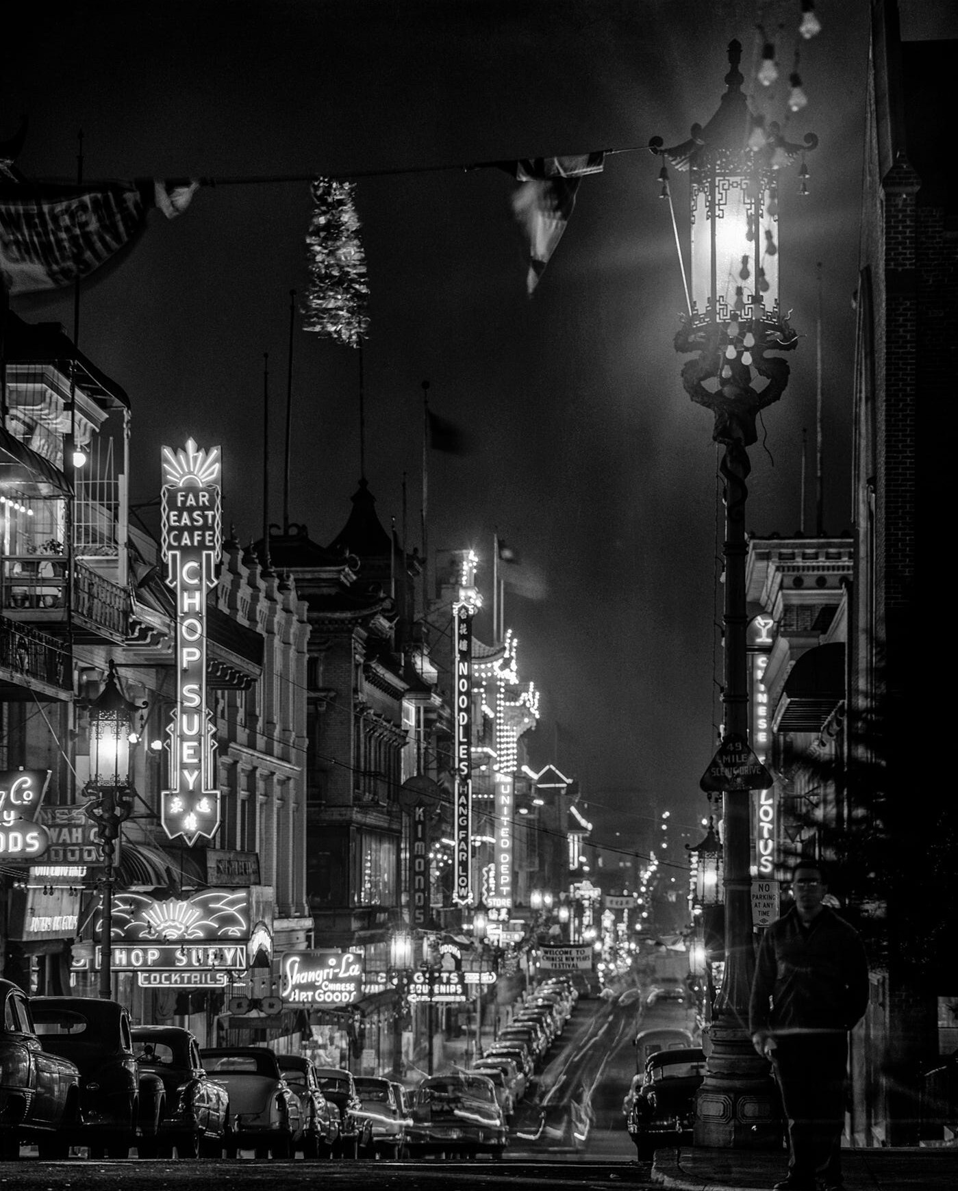 Улицы Сан-Франциско, 1950-е годы, фотограф Фред Лайон