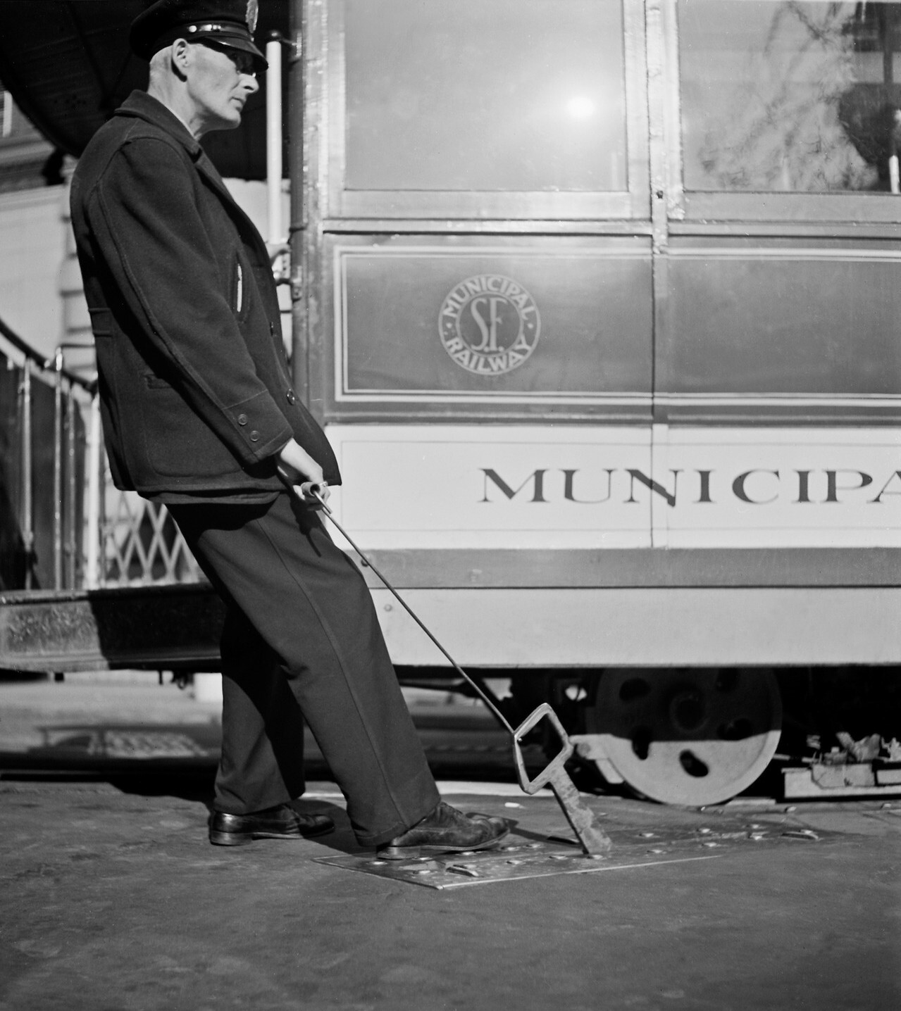 Рабочий, Сан-Франциско, 1940–1950-е годы, фотограф Фред Лайон