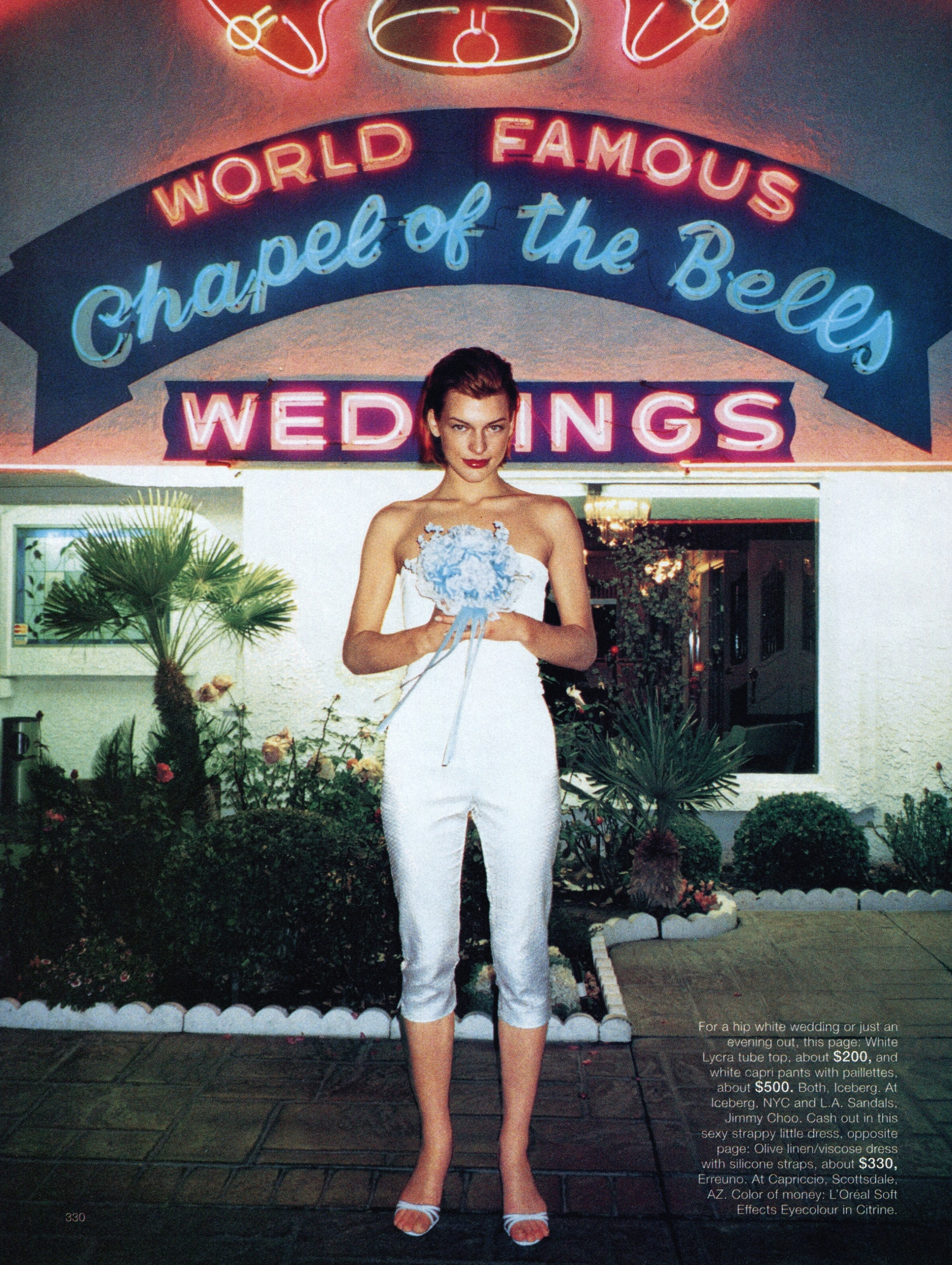 Эдиториал Jackpot, Harpers Bazaar, Милла Йовович, фотограф Терри Ричардсон, 1998 год (8) — Модная фотография 90-х: от гламура к реализму / Камералабс