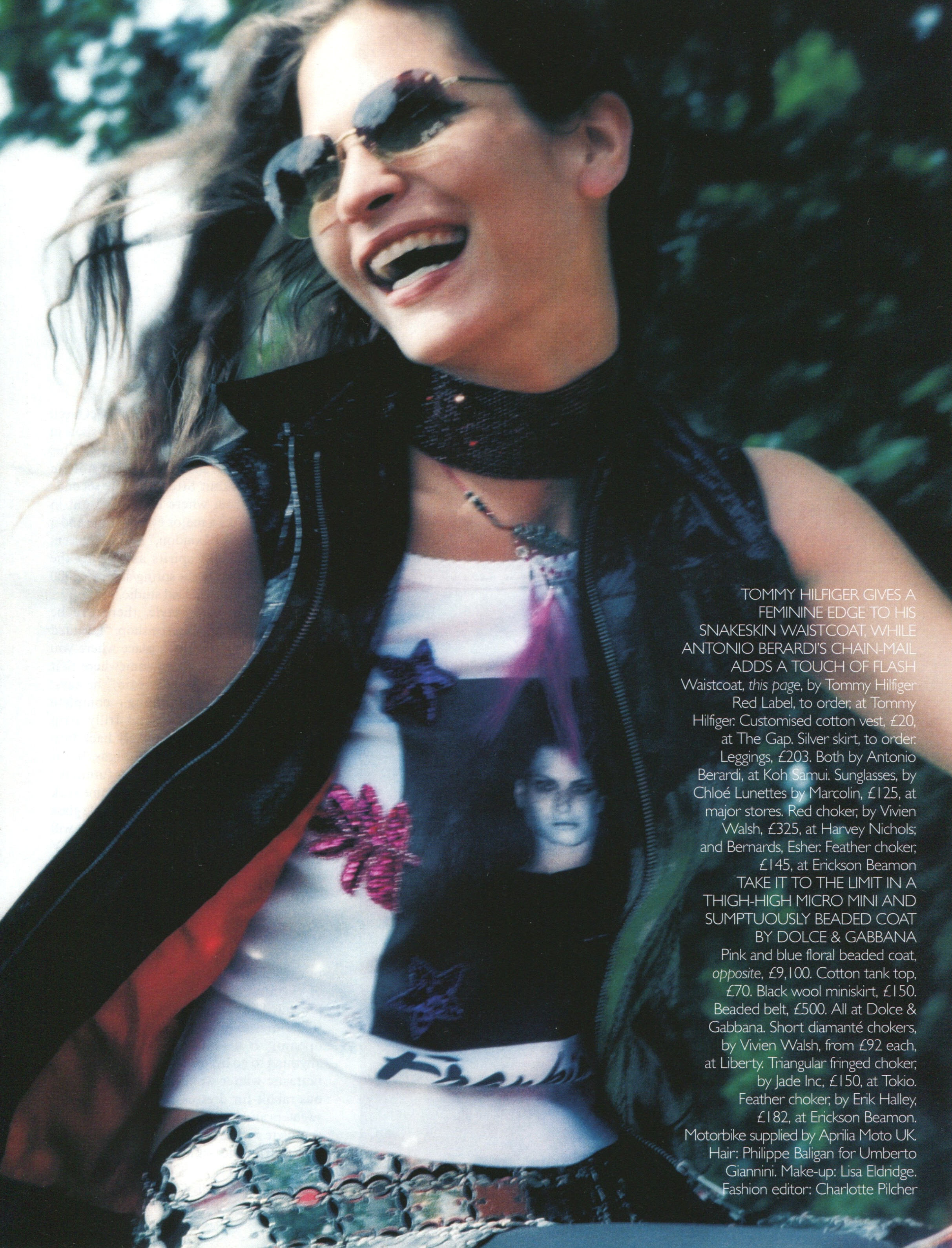 Эдиториал The Wild One, Vogue UK, Фрэнки Райдер, фотограф Дэвид Ласнет, 1999 год (2) — Модная фотография 90-х: от гламура к реализму / Камералабс