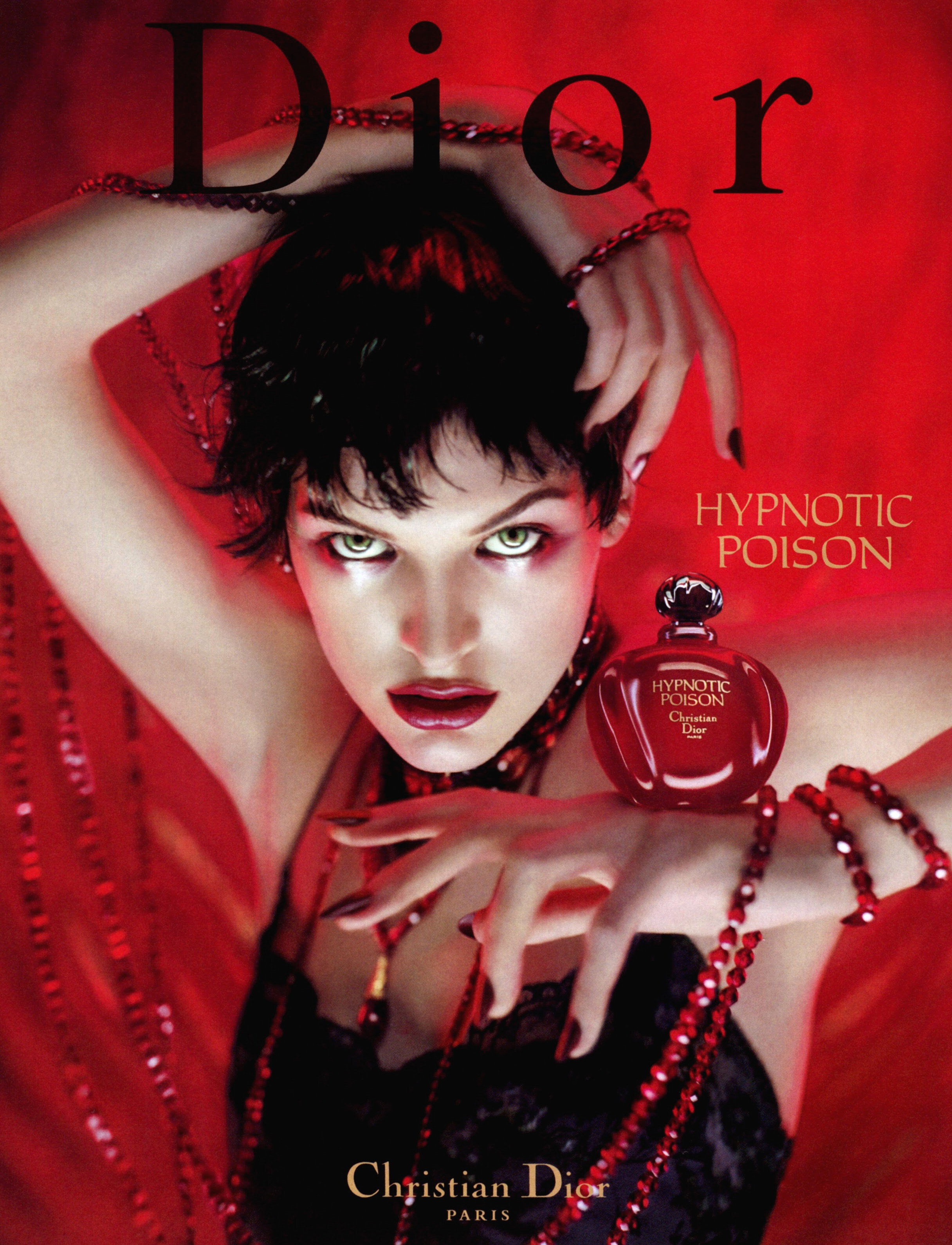 Кампейн Dior Hypnotic Poison Fragrance 1998, Vogue Italia, Милла Йовович — Модная фотография 90-х: от гламура к реализму / Камералабс