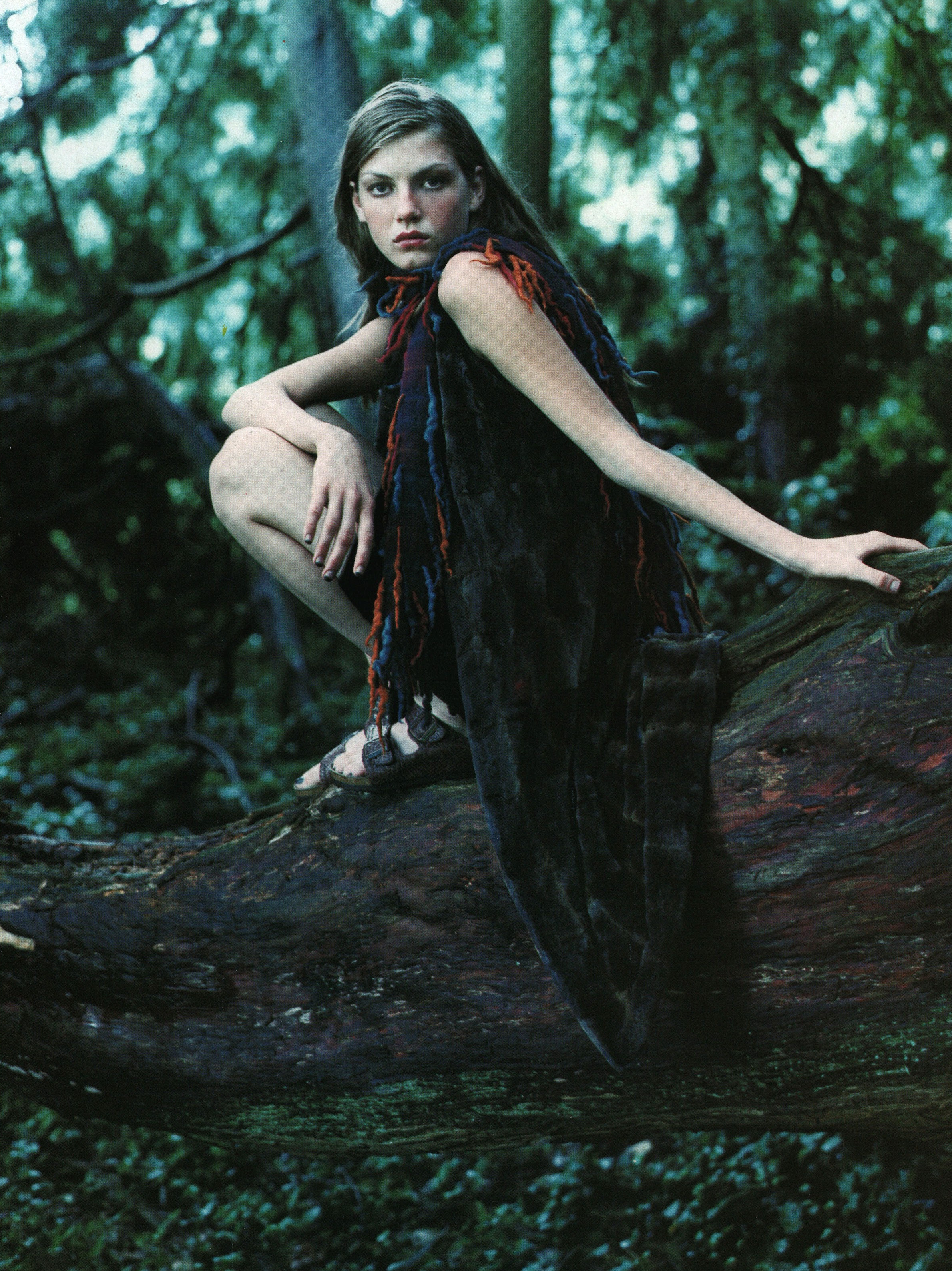 Эдиториал Una Giornata, Vogue Italia, Анджела Линдвалл, Бриджит Холл, Сара Дайкин, 1998 год (2) — Модная фотография 90-х: от гламура к реализму / Камералабс