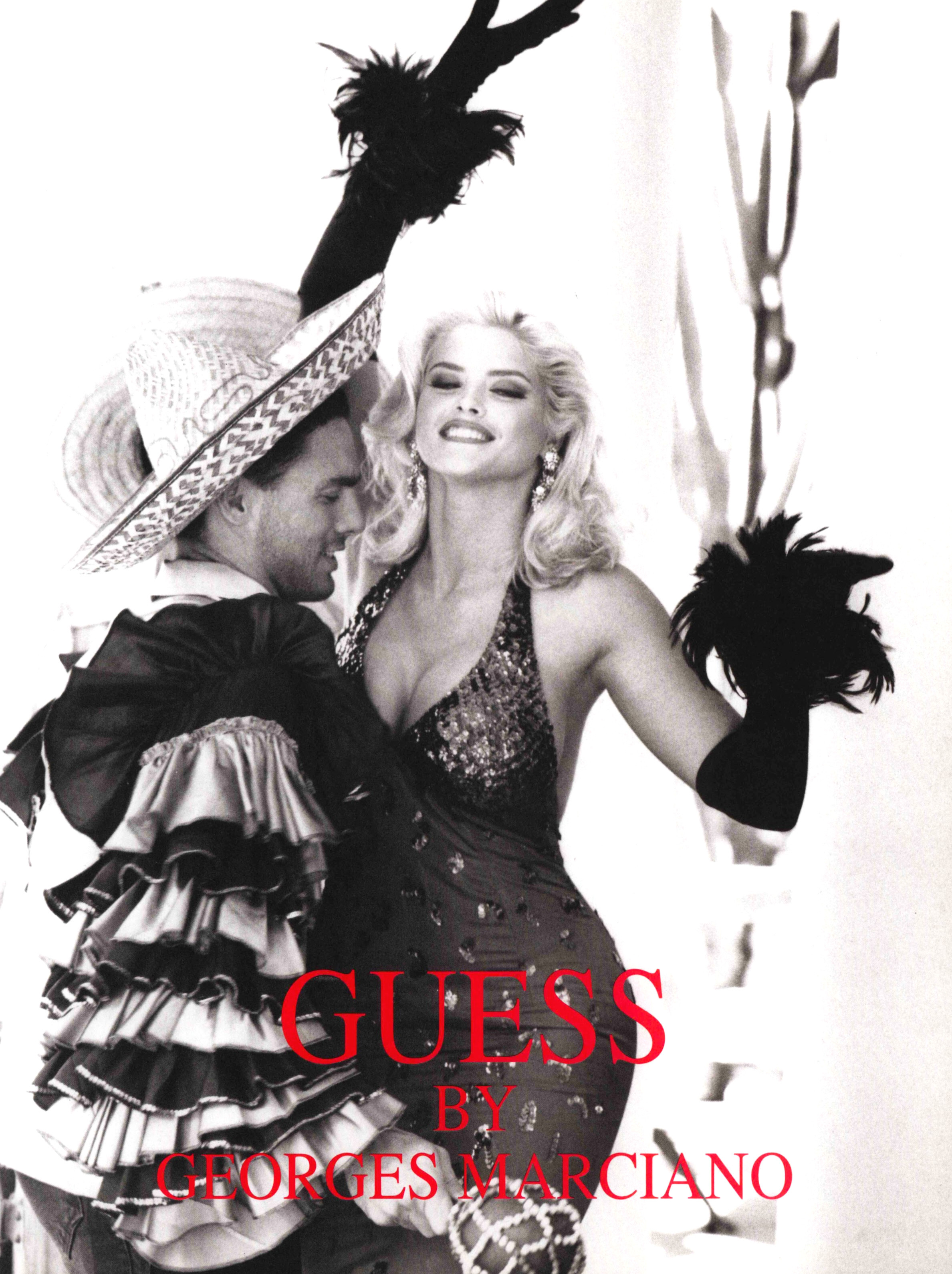 Кампейн Guess 1993, Анна Николь Смит, Бейрон Андерсон, фотограф Даниэла Федеричи (2) — Модная фотография 90-х: от гламура к реализму / Камералабс