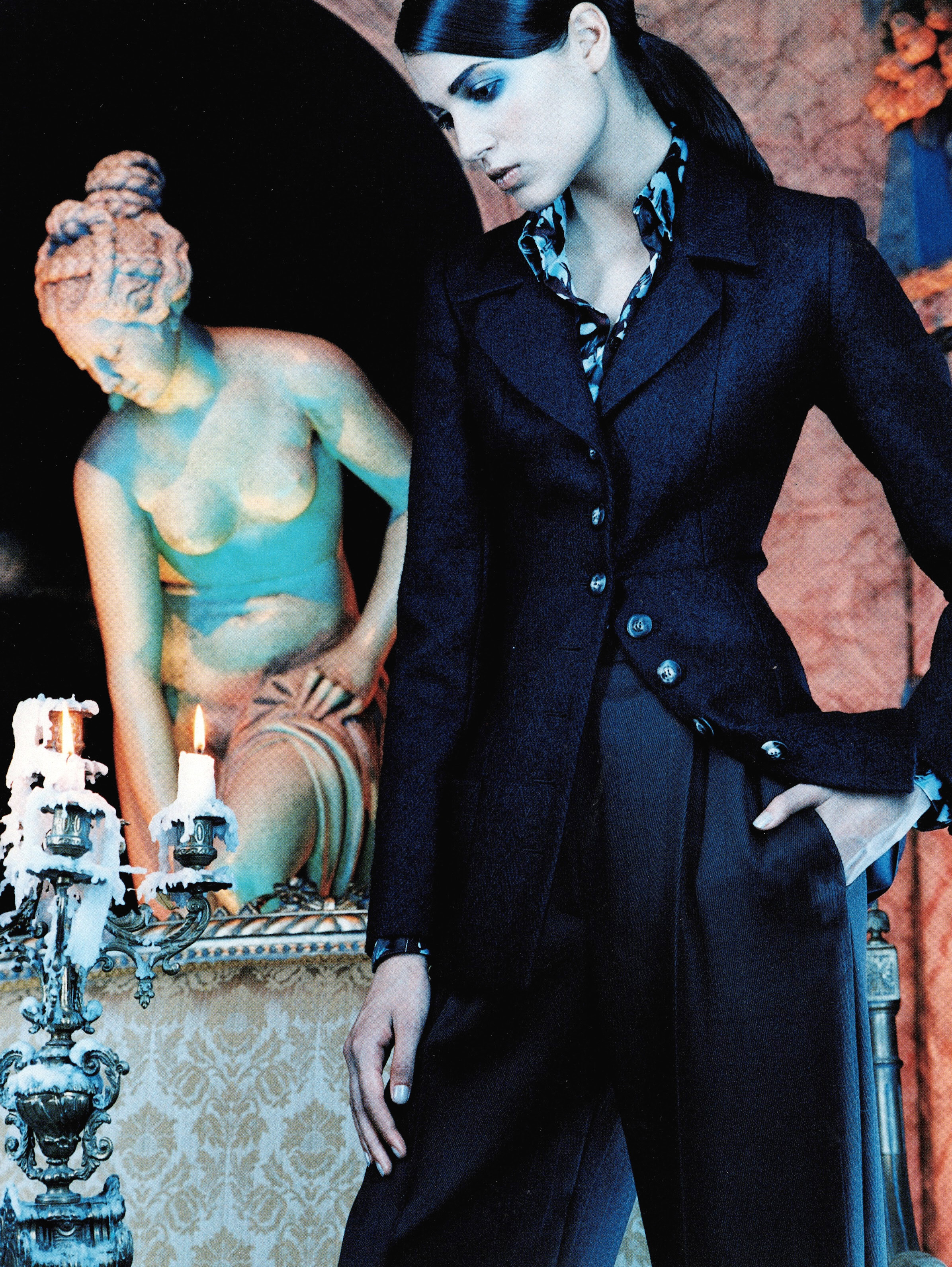 Кампейн Emmanuel Ungaro Couture 1997,  Тереза ​​Лоуренко, фотограф Кристофер Катнер (5) — Модная фотография 90-х: от гламура к реализму / Камералабс