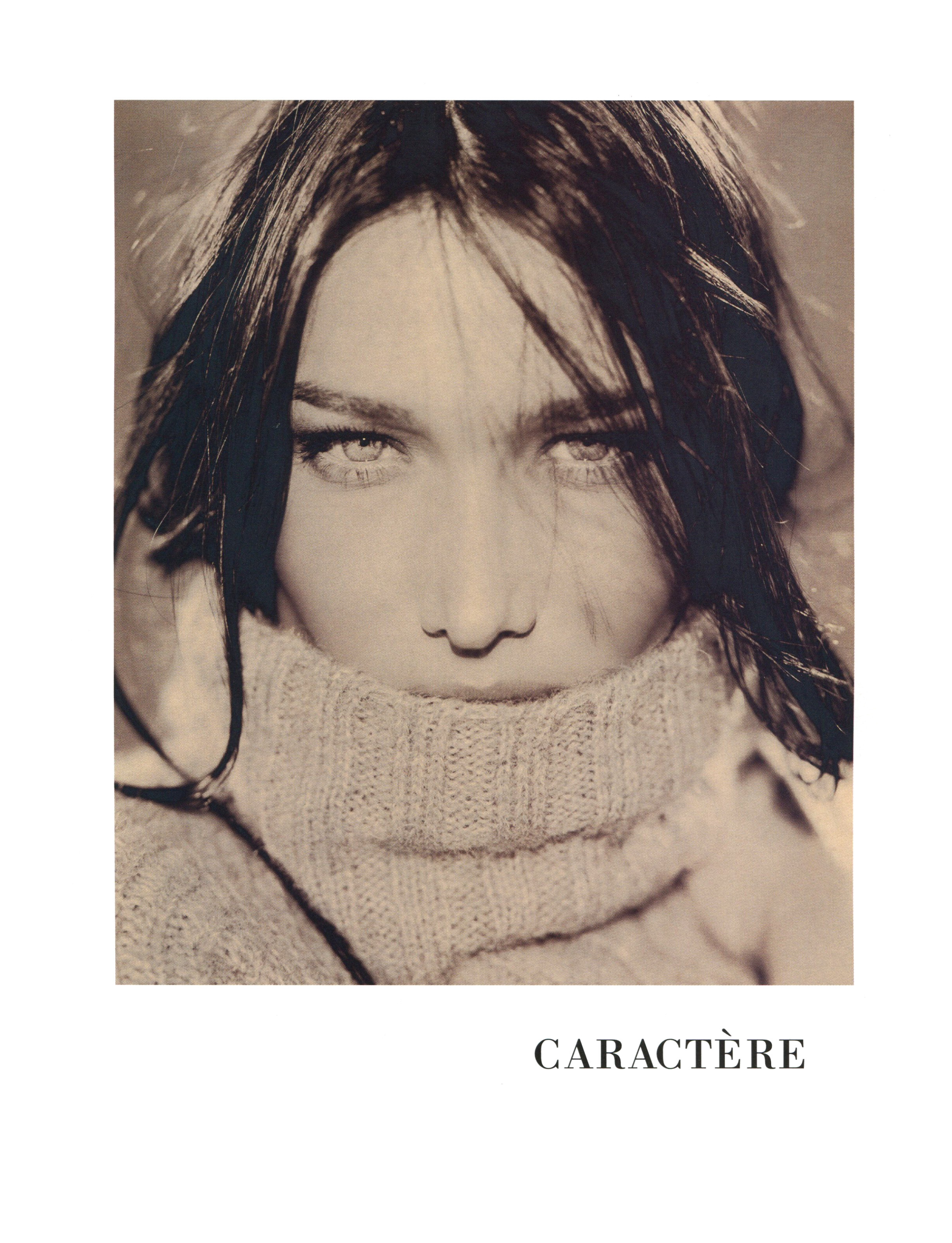 Кампейн Caractere 1999, Vogue Italia, Карла Бруни, фотограф Хольгер Экштейн (3) — Модная фотография 90-х: от гламура к реализму / Камералабс