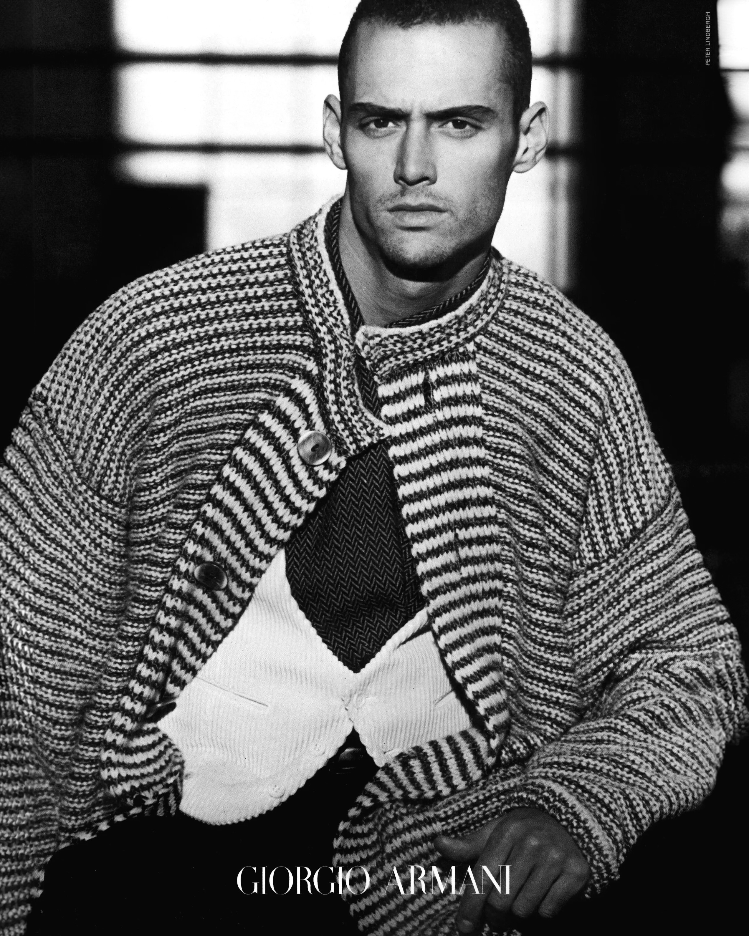 Кампейн Giorgio Armani 1994,  Luomo, Тим Бойс, фотограф Питер Линдберг — Модная фотография 90-х: от гламура к реализму / Камералабс